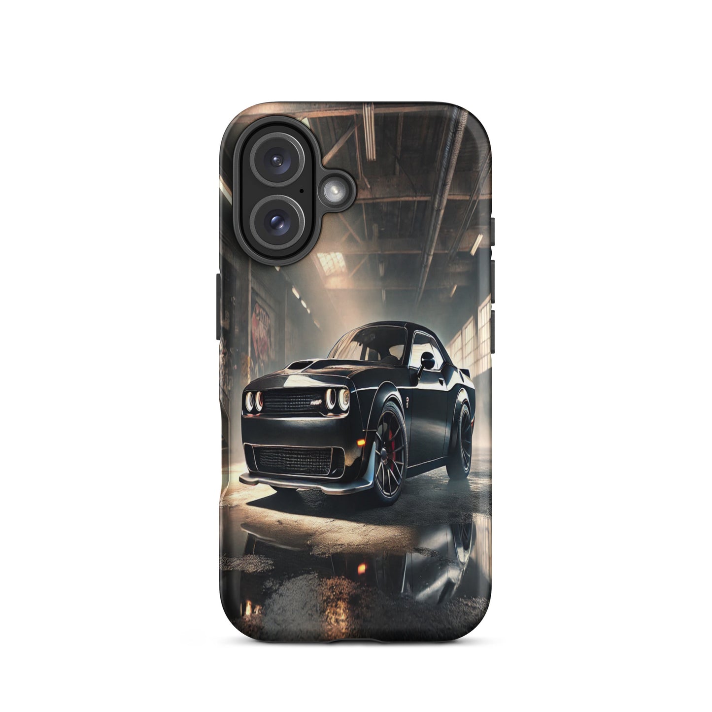iPhone Dual-Layered Tough Case With Raised Bezel - Dodge Challenger Hellcat