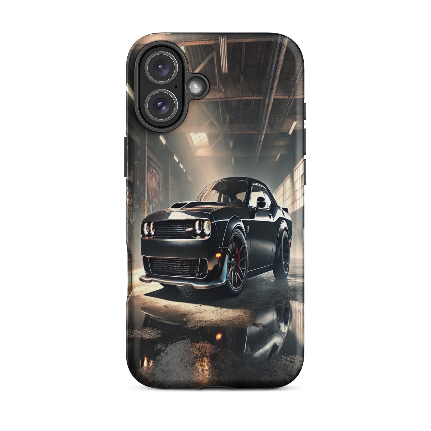 iPhone Dual-Layered Tough Case With Raised Bezel - Dodge Challenger Hellcat