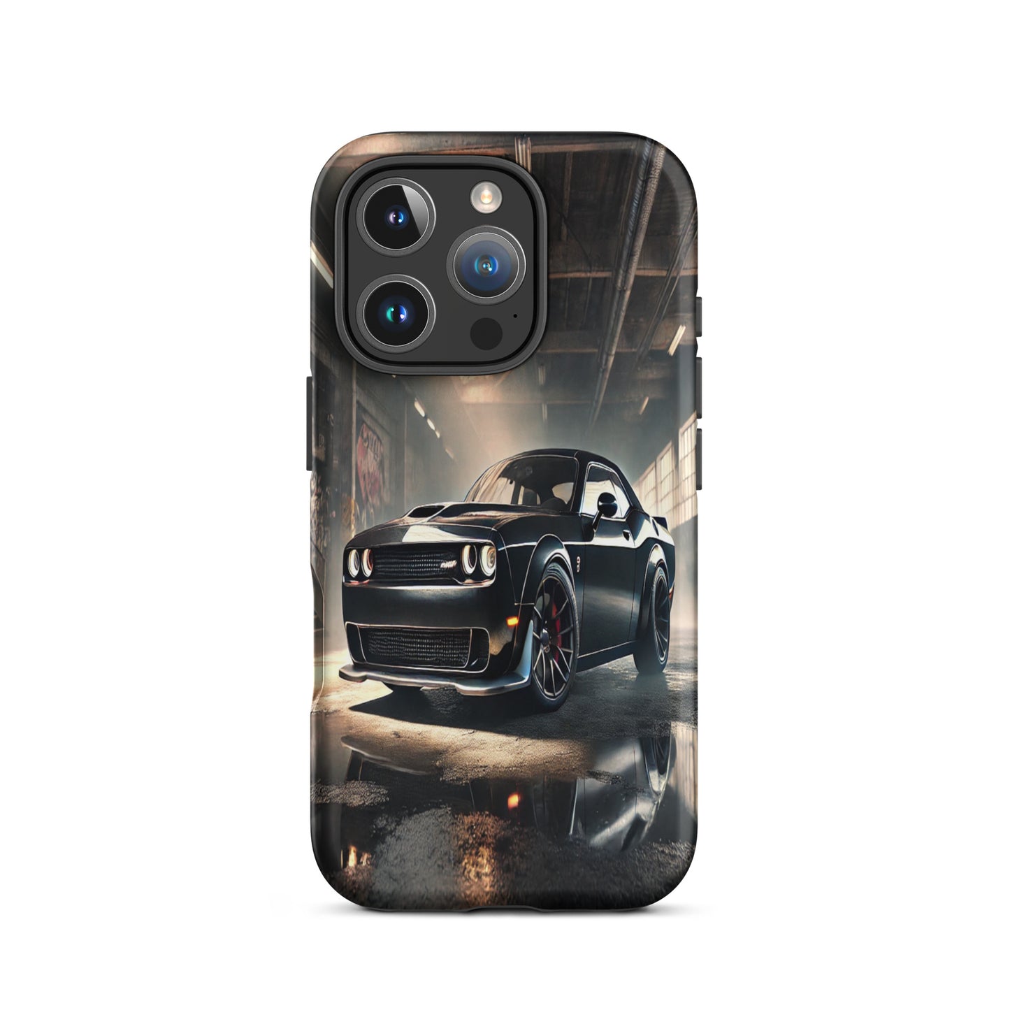 iPhone Dual-Layered Tough Case With Raised Bezel - Dodge Challenger Hellcat