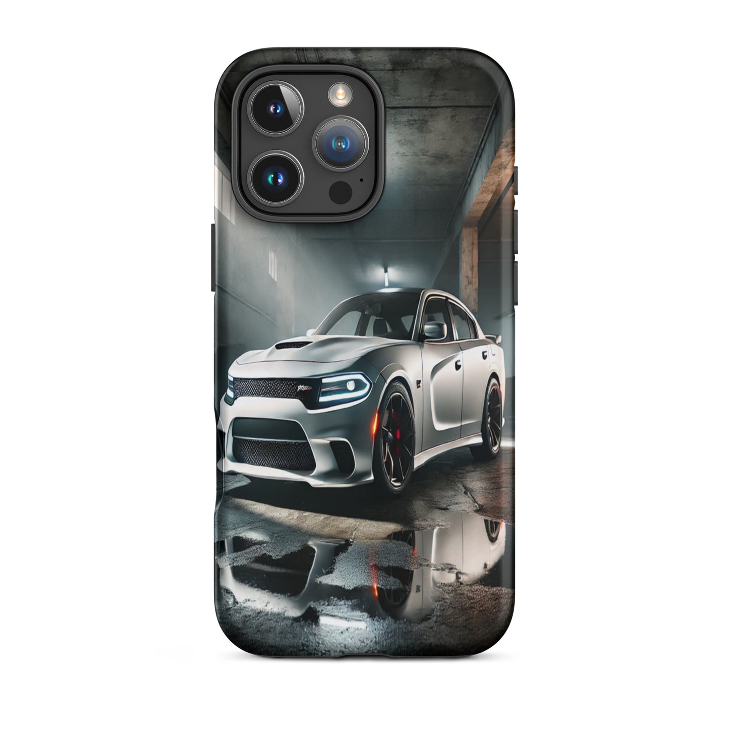 iPhone Dual-Layered Tough Case With Raised Bezel - Dodge Charger Hellcat