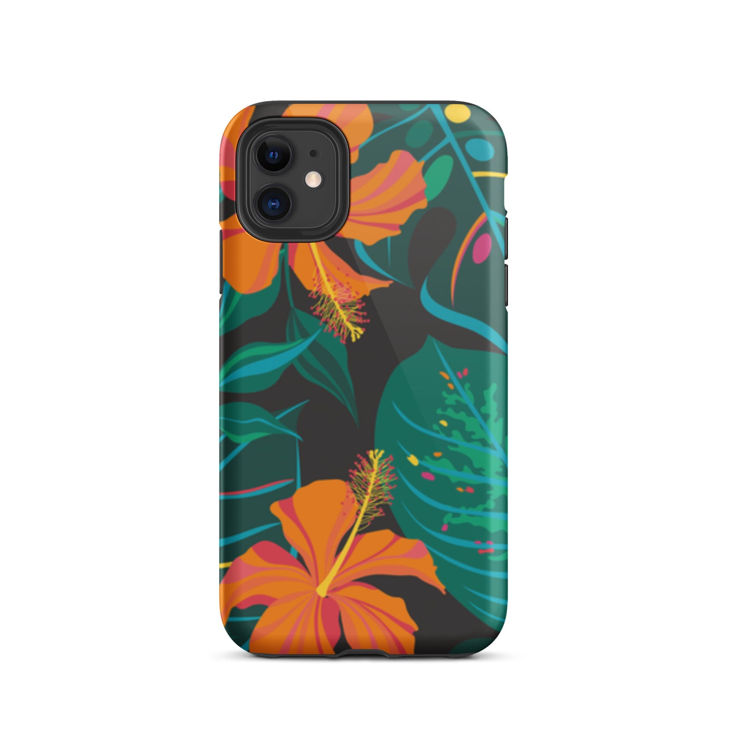 iPhone Dual-Layered Tough Case With Raised Bezel - Tropical