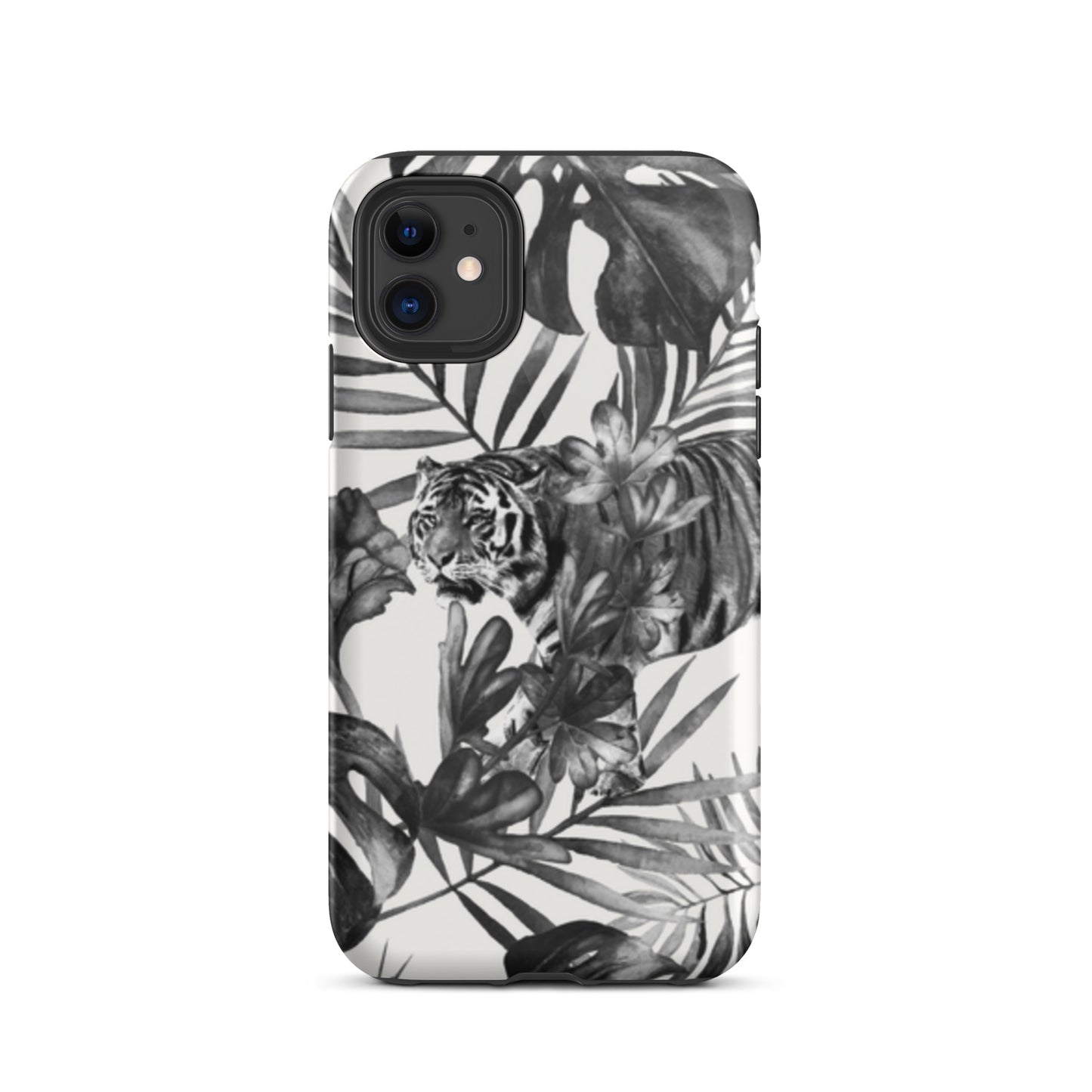 iPhone Dual-Layered Tough Case With Raised Bezel - King Of The Jungle