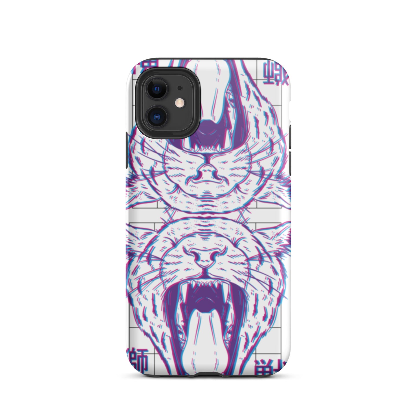 iPhone Dual-Layered Tough Case With Raised Bezel - Glitch