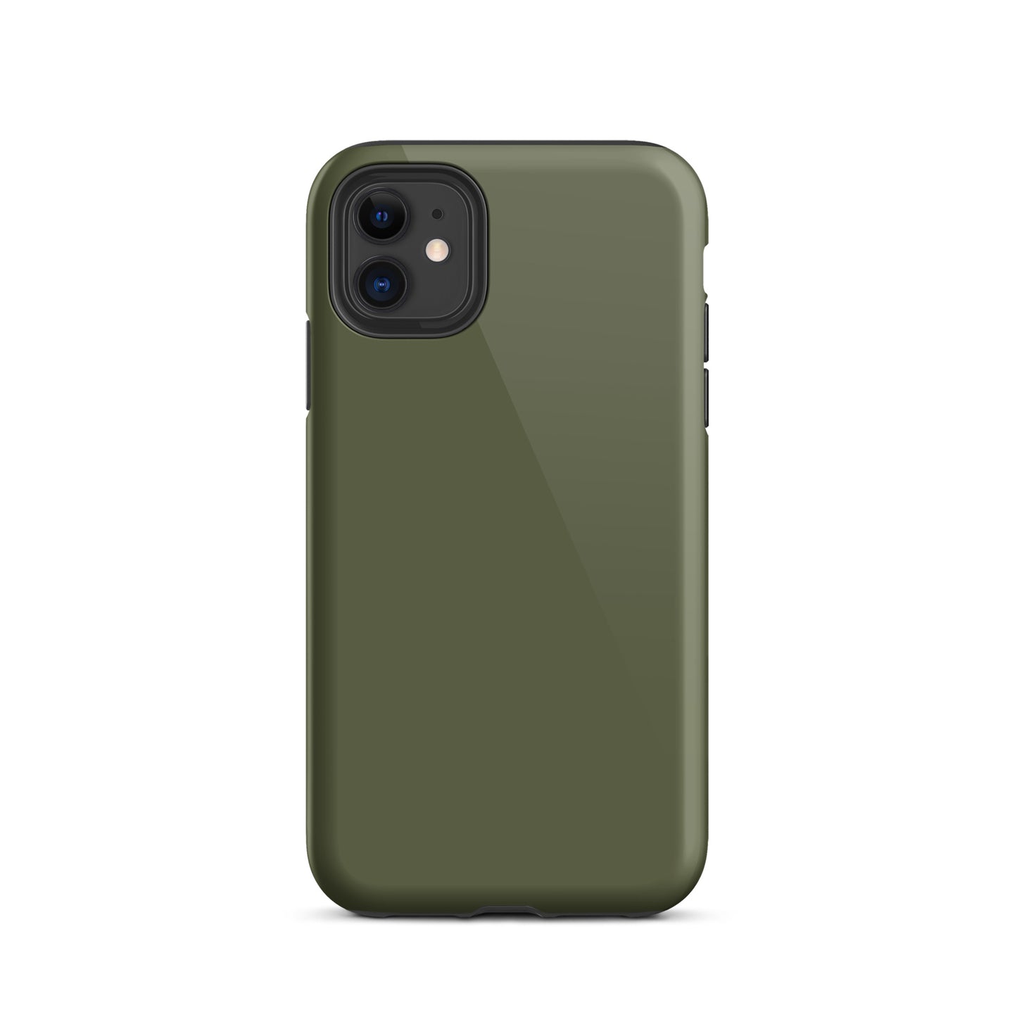 iPhone Dual-Layered Tough Case With Raised Bezel - Khaki Green