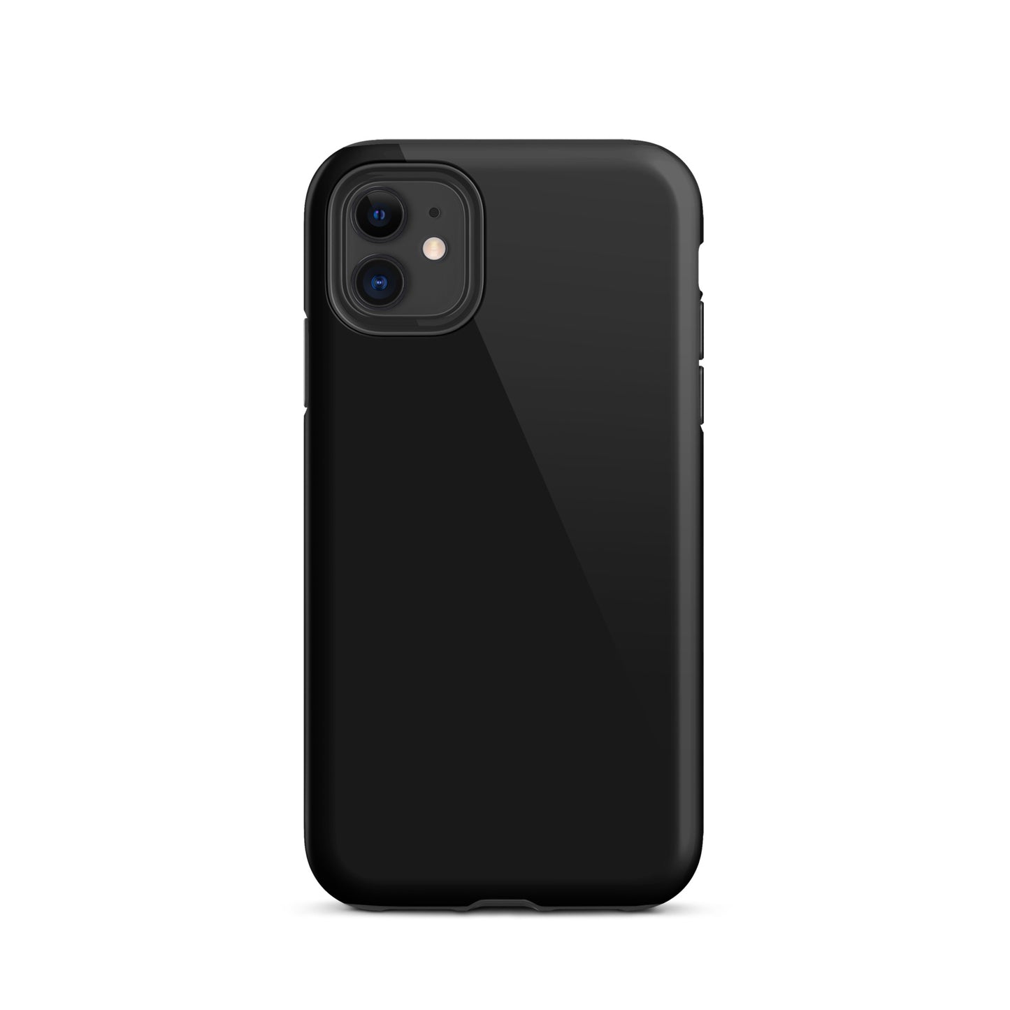 Solid Black iPhone 11 Tough Case, Magsafe Charging, Dual-Layered with TPU Outer Hard Shell And Inner Rubber Sleeve. Best Protective iPhone Case In The UK.