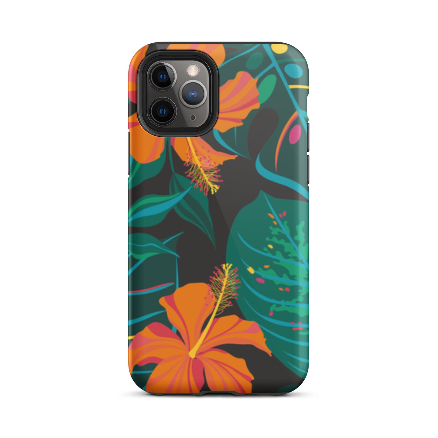 iPhone Dual-Layered Tough Case With Raised Bezel - Tropical