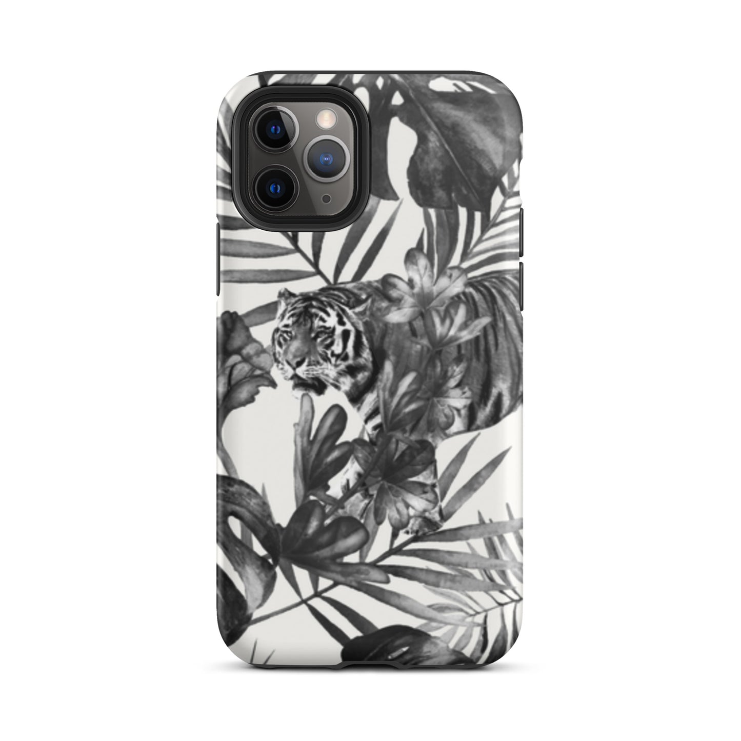iPhone Dual-Layered Tough Case With Raised Bezel - King Of The Jungle