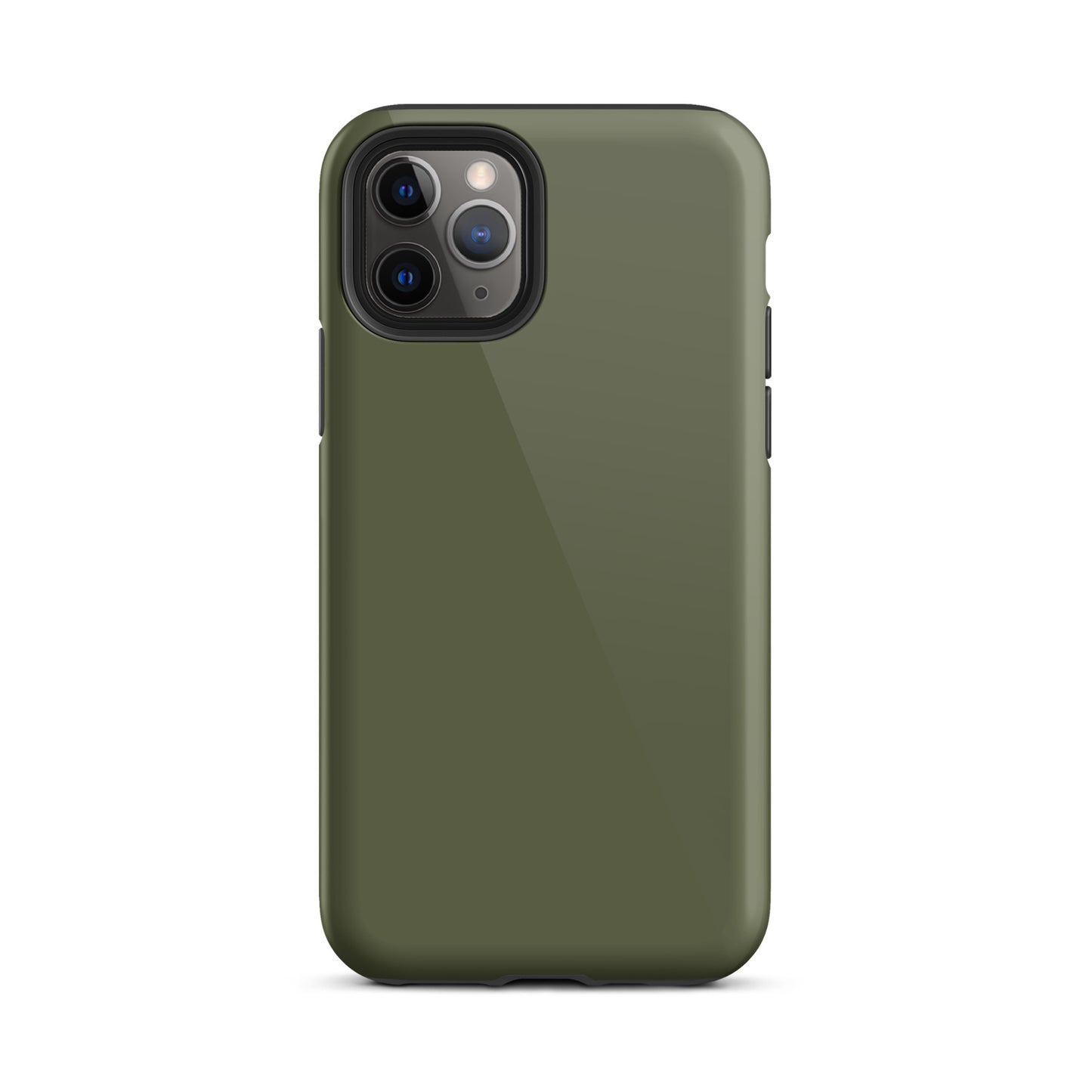 iPhone Dual-Layered Tough Case With Raised Bezel - Khaki Green
