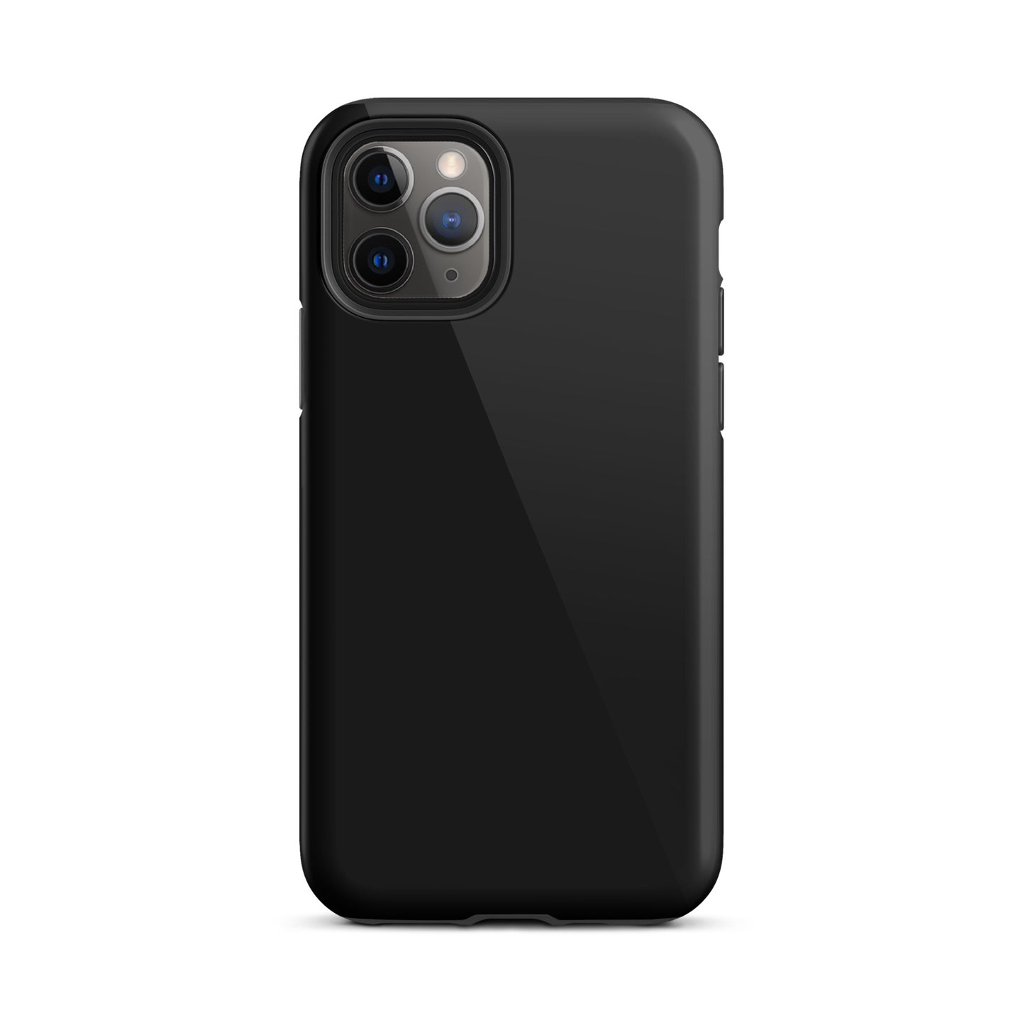 Solid Black iPhone 11 Pro Tough Case, Magsafe Charging, Dual-Layered with TPU Outer Hard Shell And Inner Rubber Sleeve. Best Protective iPhone Case In The UK.