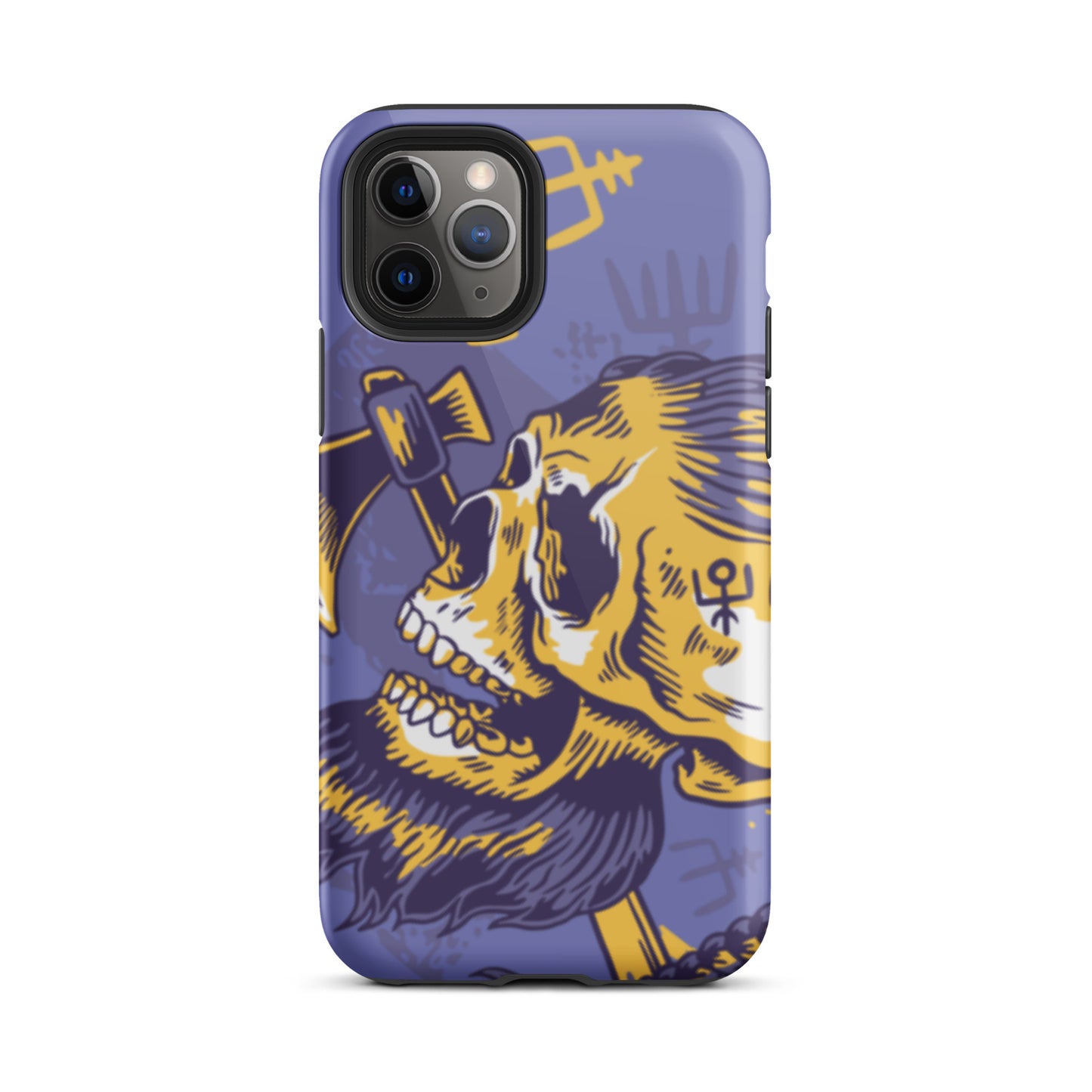 A Norse Viking-inspired protective iPhone case with MagSafe, perfect for those looking for the best protective iPhone cases UK, Compatible with iPhone 11, 12, 13, and 14 Pro Max and Pro. Durable, thin, and sleek design offers excellent protection and a stylish look.