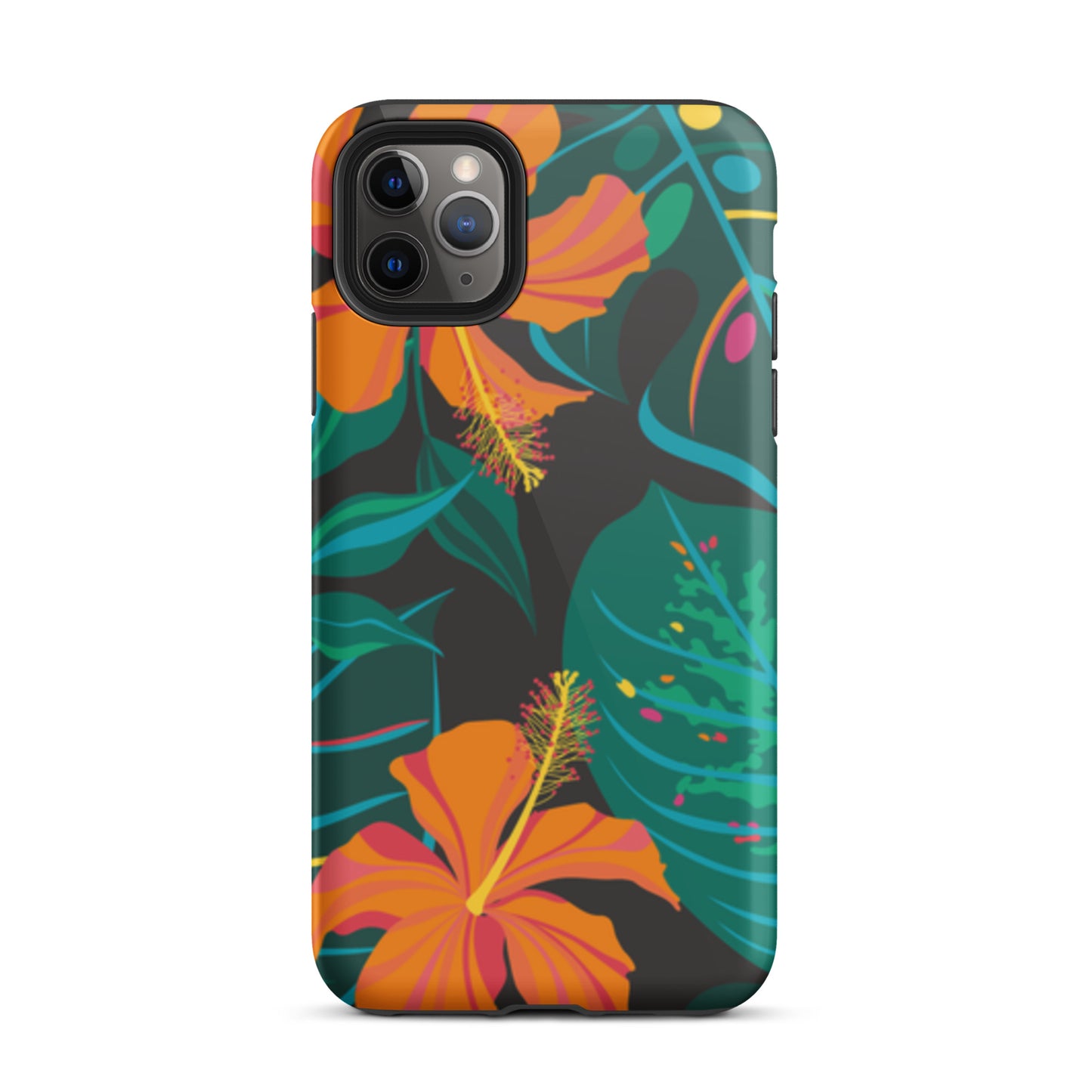 iPhone Dual-Layered Tough Case With Raised Bezel - Tropical