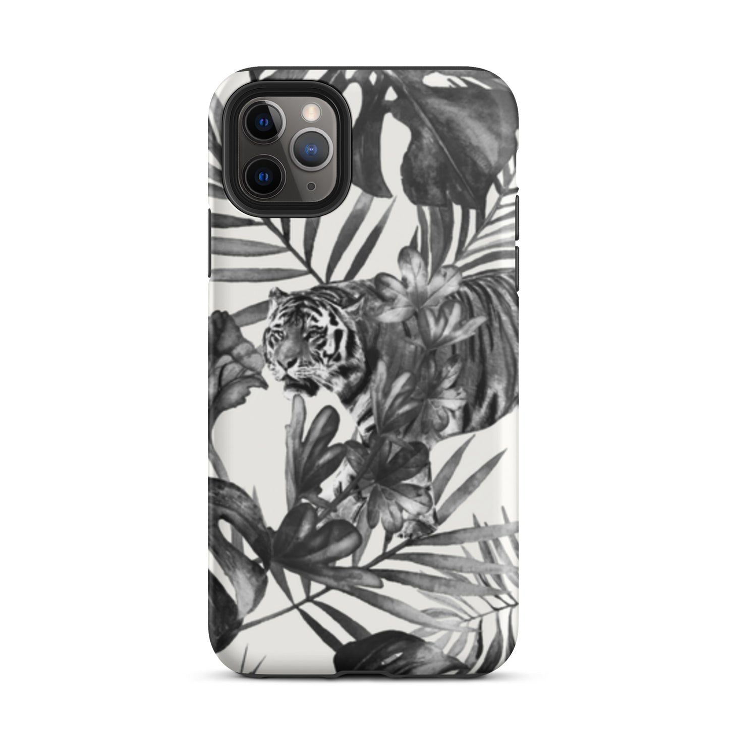 iPhone Dual-Layered Tough Case With Raised Bezel - King Of The Jungle