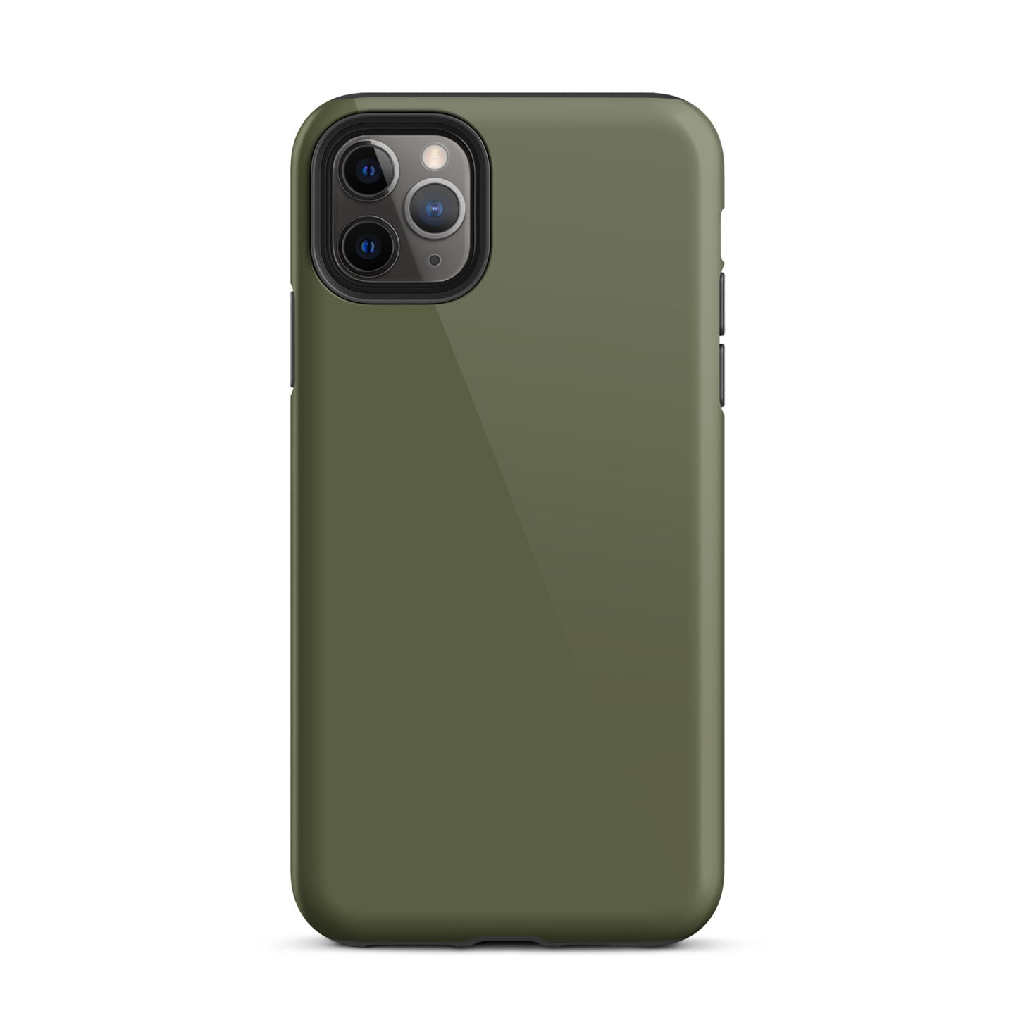 iPhone Dual-Layered Tough Case With Raised Bezel - Khaki Green