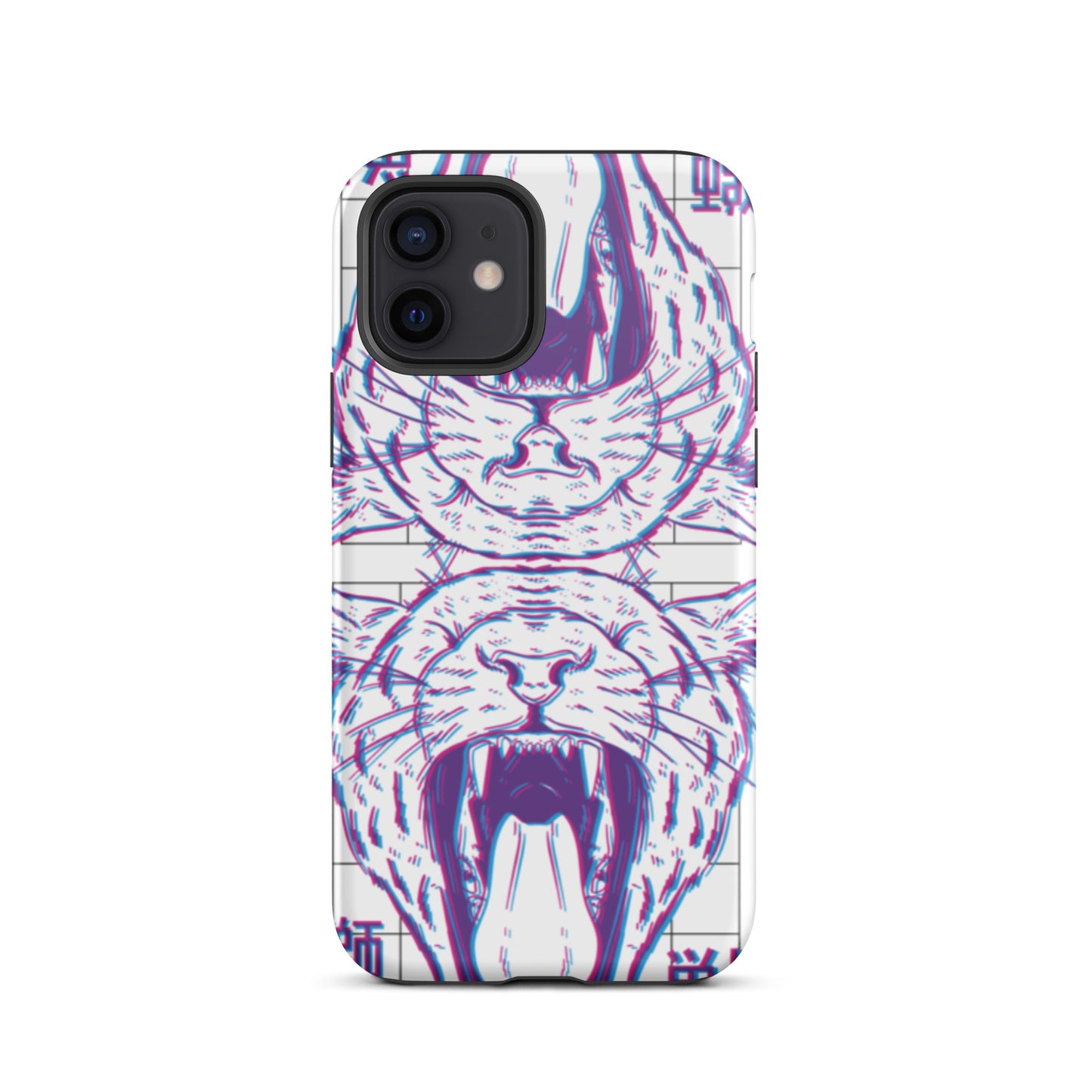 iPhone Dual-Layered Tough Case With Raised Bezel - Glitch