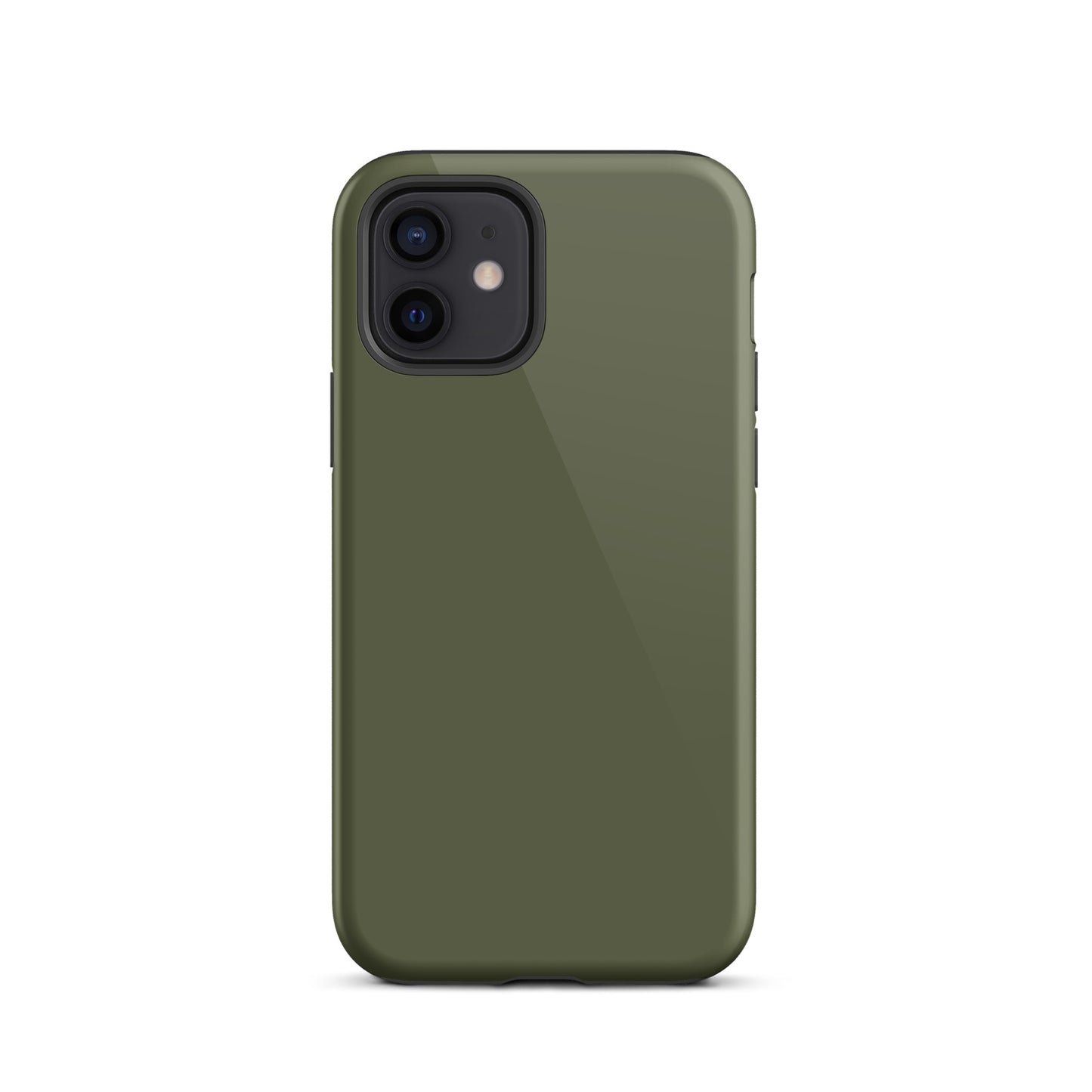iPhone Dual-Layered Tough Case With Raised Bezel - Khaki Green