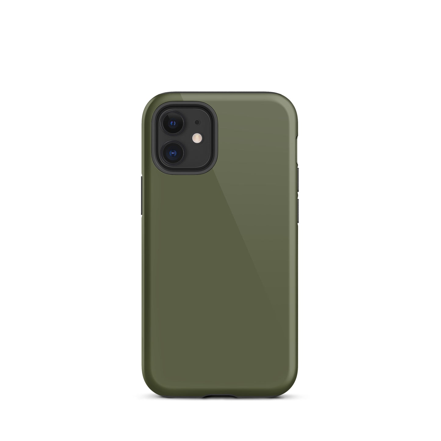 iPhone Dual-Layered Tough Case With Raised Bezel - Khaki Green