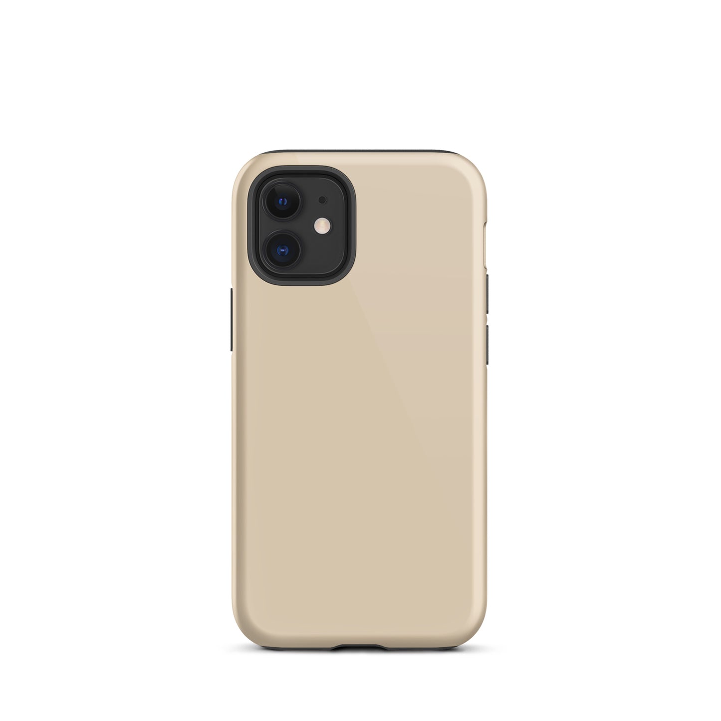 iPhone Dual-Layered Tough Case With Raised Bezel - Light Beige