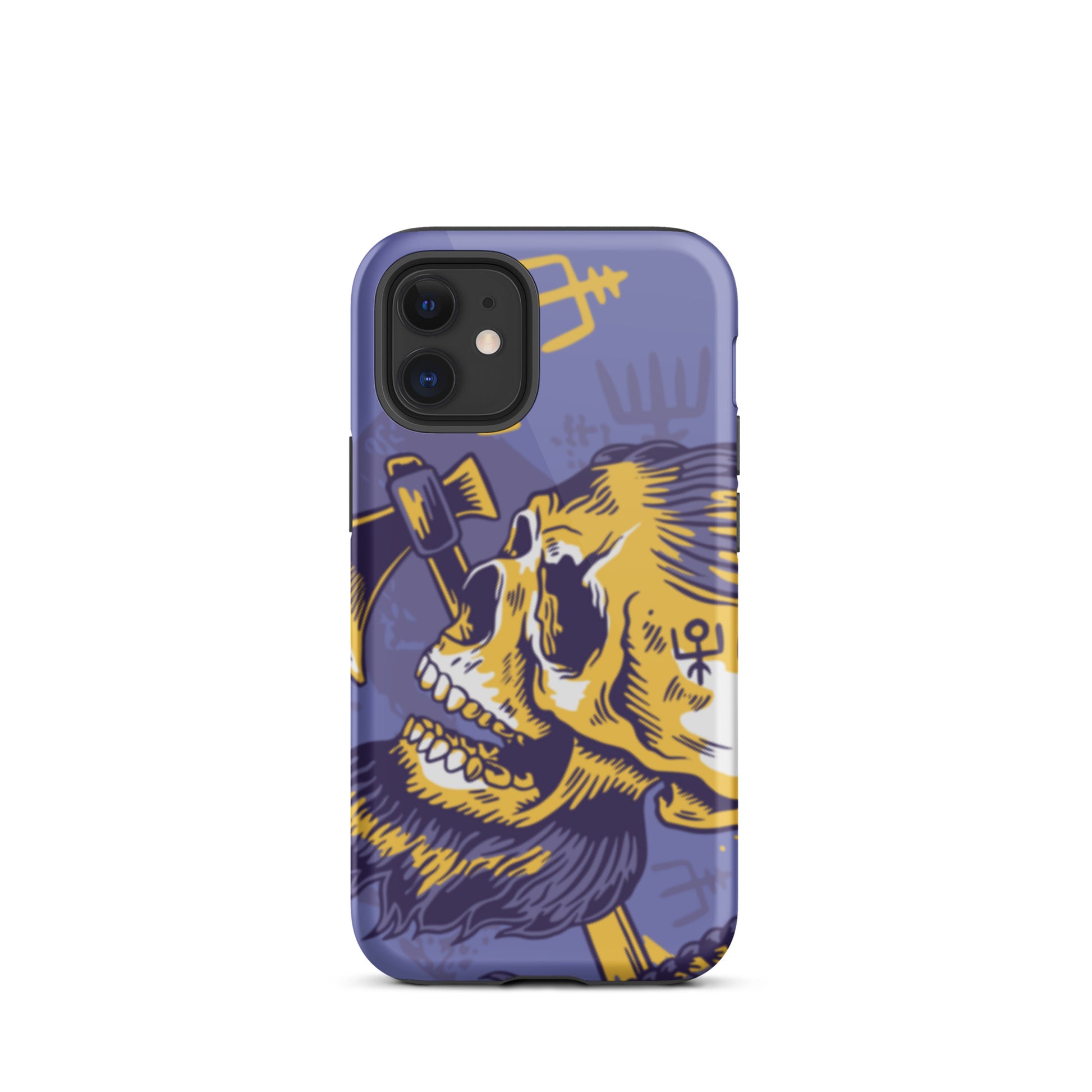 A Norse Viking-inspired protective iPhone case with MagSafe, perfect for those looking for the best protective iPhone cases UK, Compatible with iPhone 11, 12, 13, and 14 Pro Max and Pro. Durable, thin, and sleek design offers excellent protection and a stylish look.