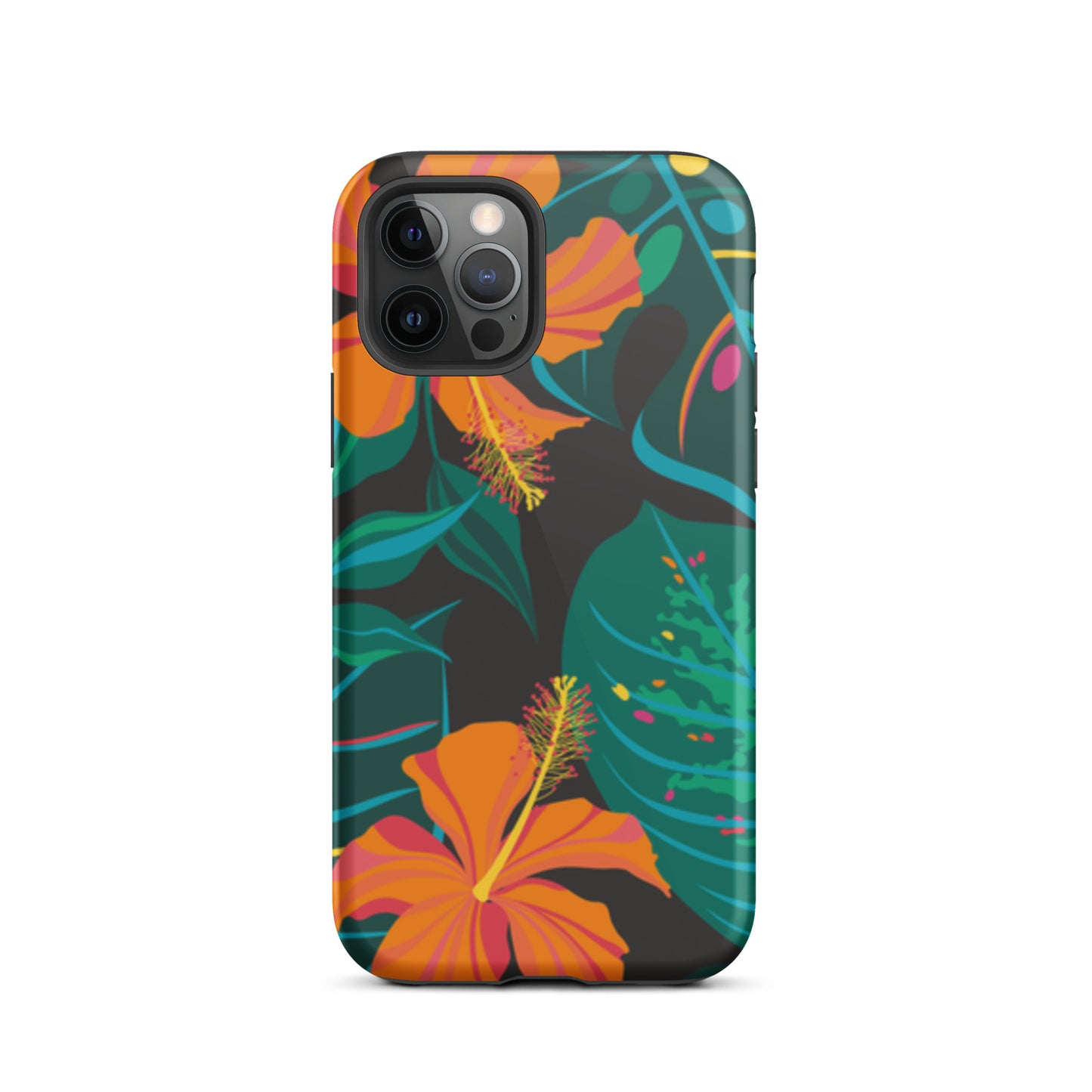 iPhone Dual-Layered Tough Case With Raised Bezel - Tropical
