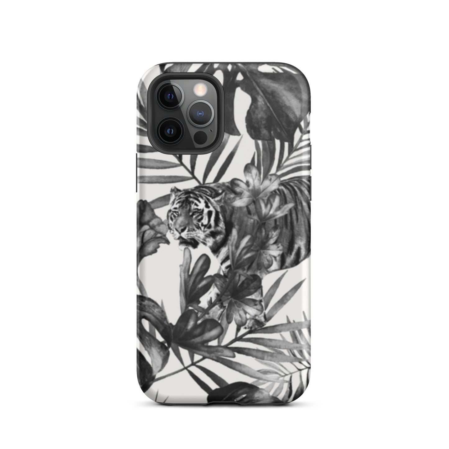 iPhone Dual-Layered Tough Case With Raised Bezel - King Of The Jungle