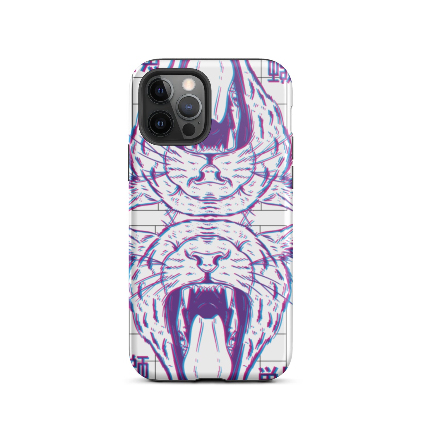 iPhone Dual-Layered Tough Case With Raised Bezel - Glitch