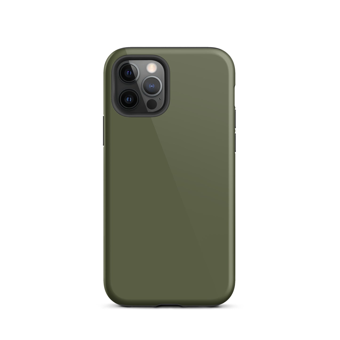 iPhone Dual-Layered Tough Case With Raised Bezel - Khaki Green