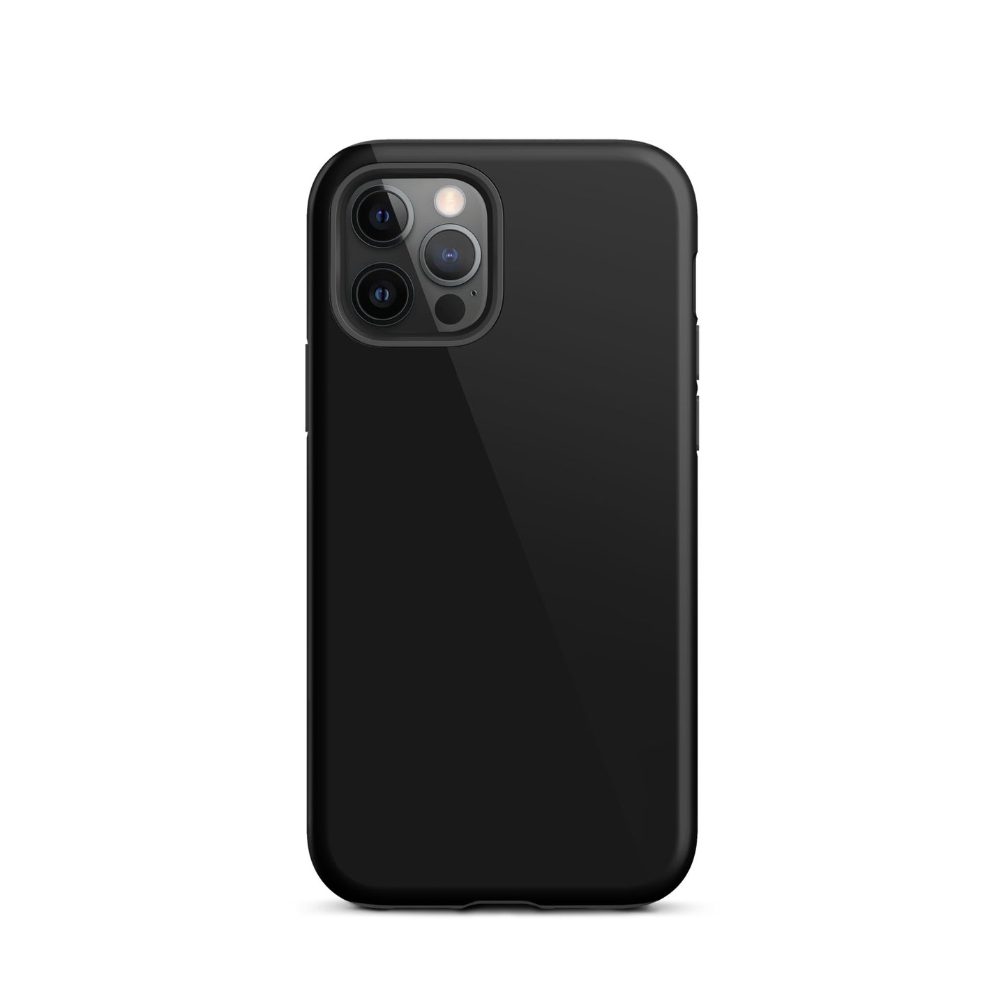 Solid Black iPhone 12 Pro Tough Case, Magsafe Charging, Dual-Layered with TPU Outer Hard Shell And Inner Rubber Sleeve. Best Protective iPhone Case In The UK.