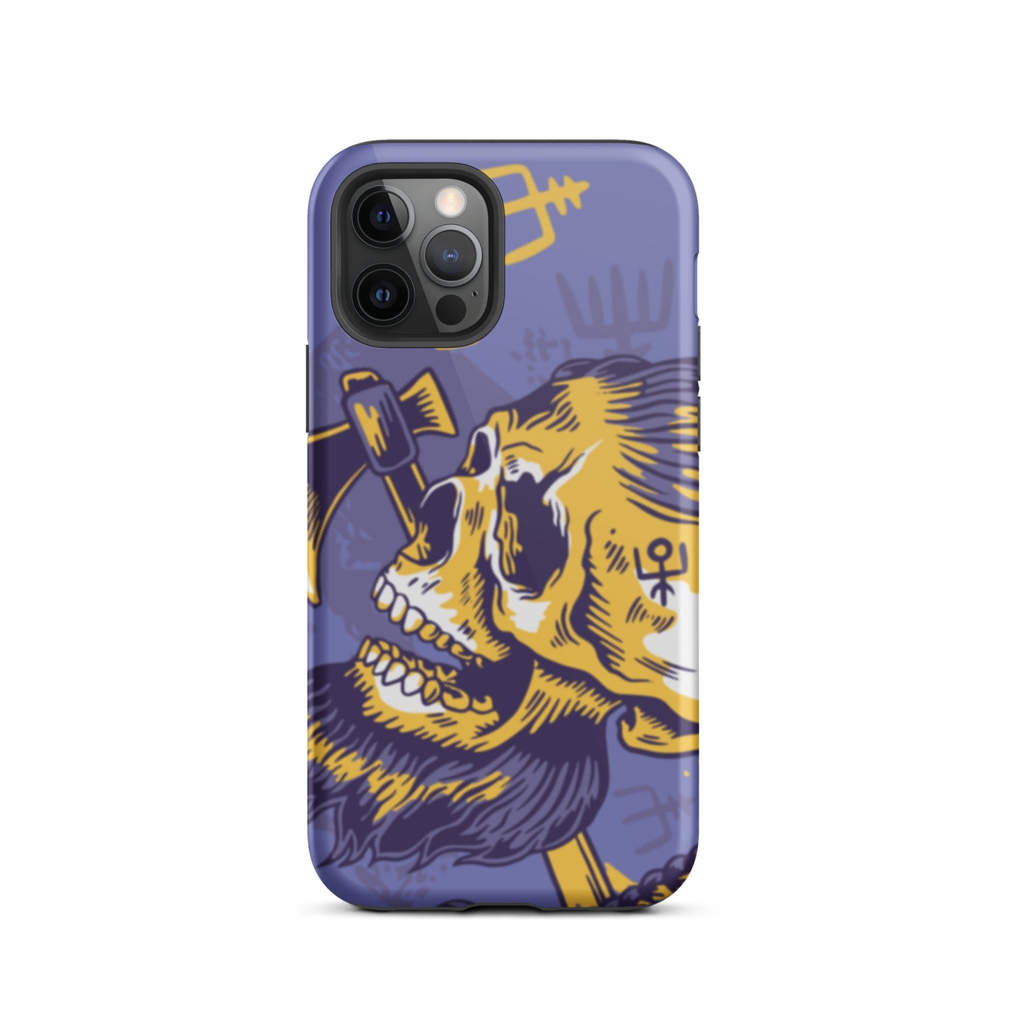 A Norse Viking-inspired protective iPhone case with MagSafe, perfect for those looking for the best protective iPhone cases UK, Compatible with iPhone 11, 12, 13, and 14 Pro Max and Pro. Durable, thin, and sleek design offers excellent protection and a stylish look.