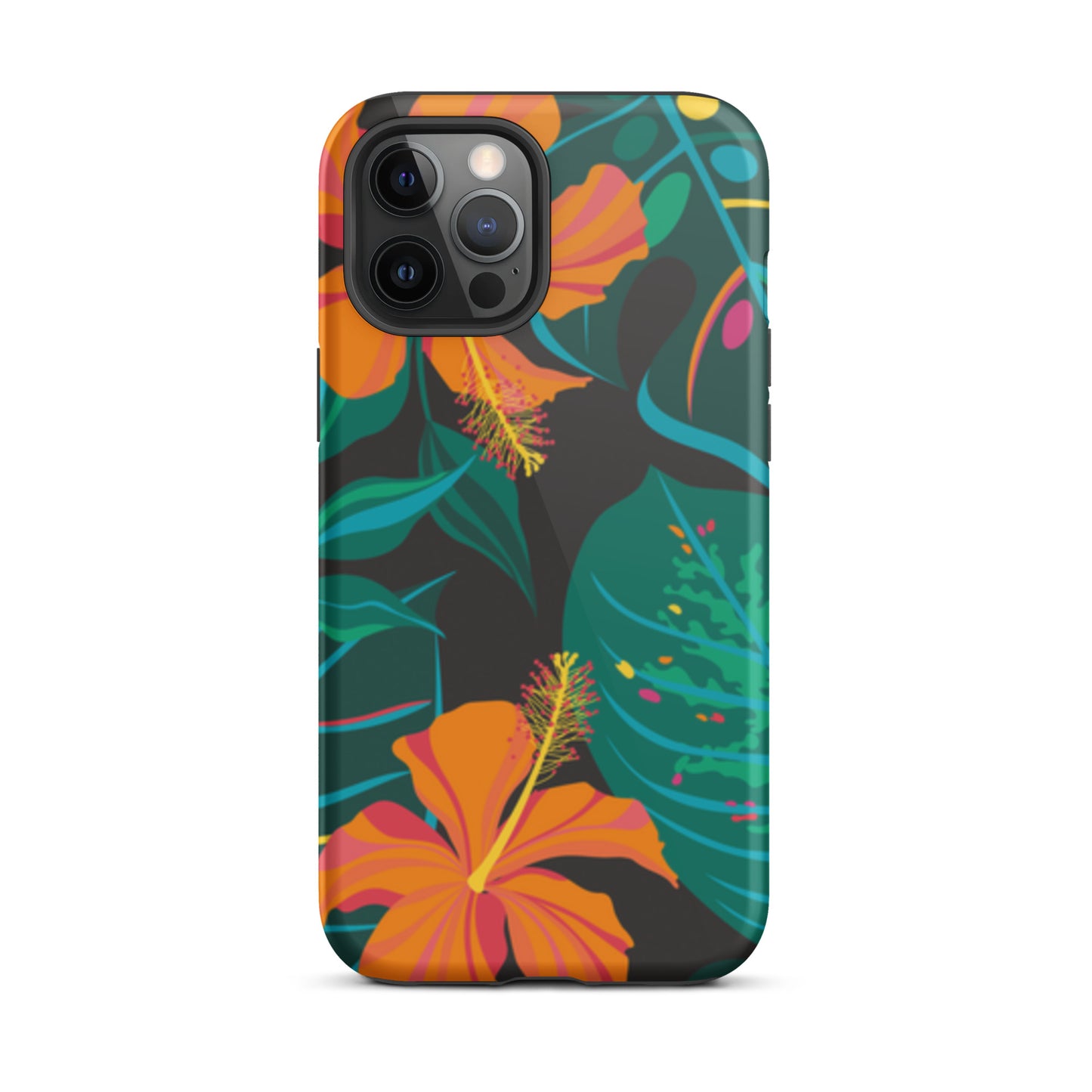 iPhone Dual-Layered Tough Case With Raised Bezel - Tropical