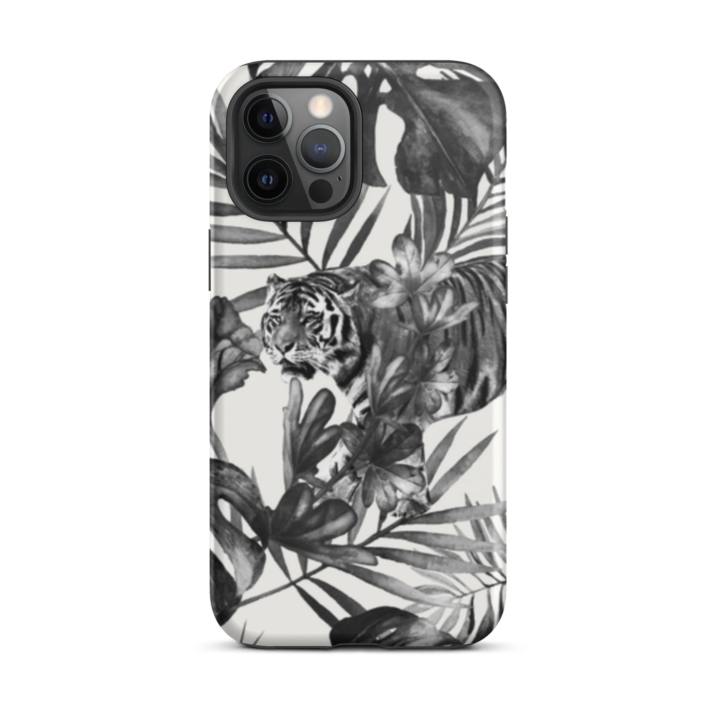 iPhone Dual-Layered Tough Case With Raised Bezel - King Of The Jungle