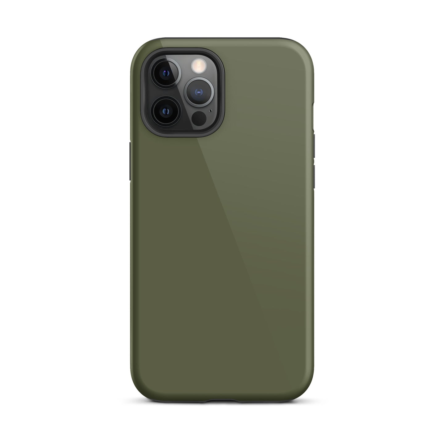 iPhone Dual-Layered Tough Case With Raised Bezel - Khaki Green