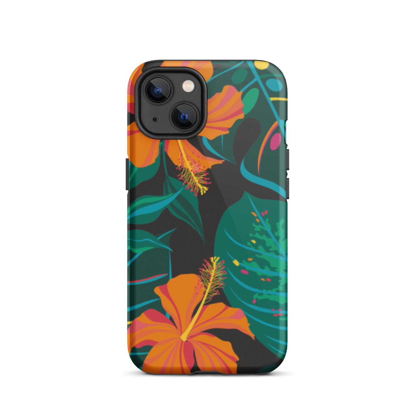 iPhone Dual-Layered Tough Case With Raised Bezel - Tropical