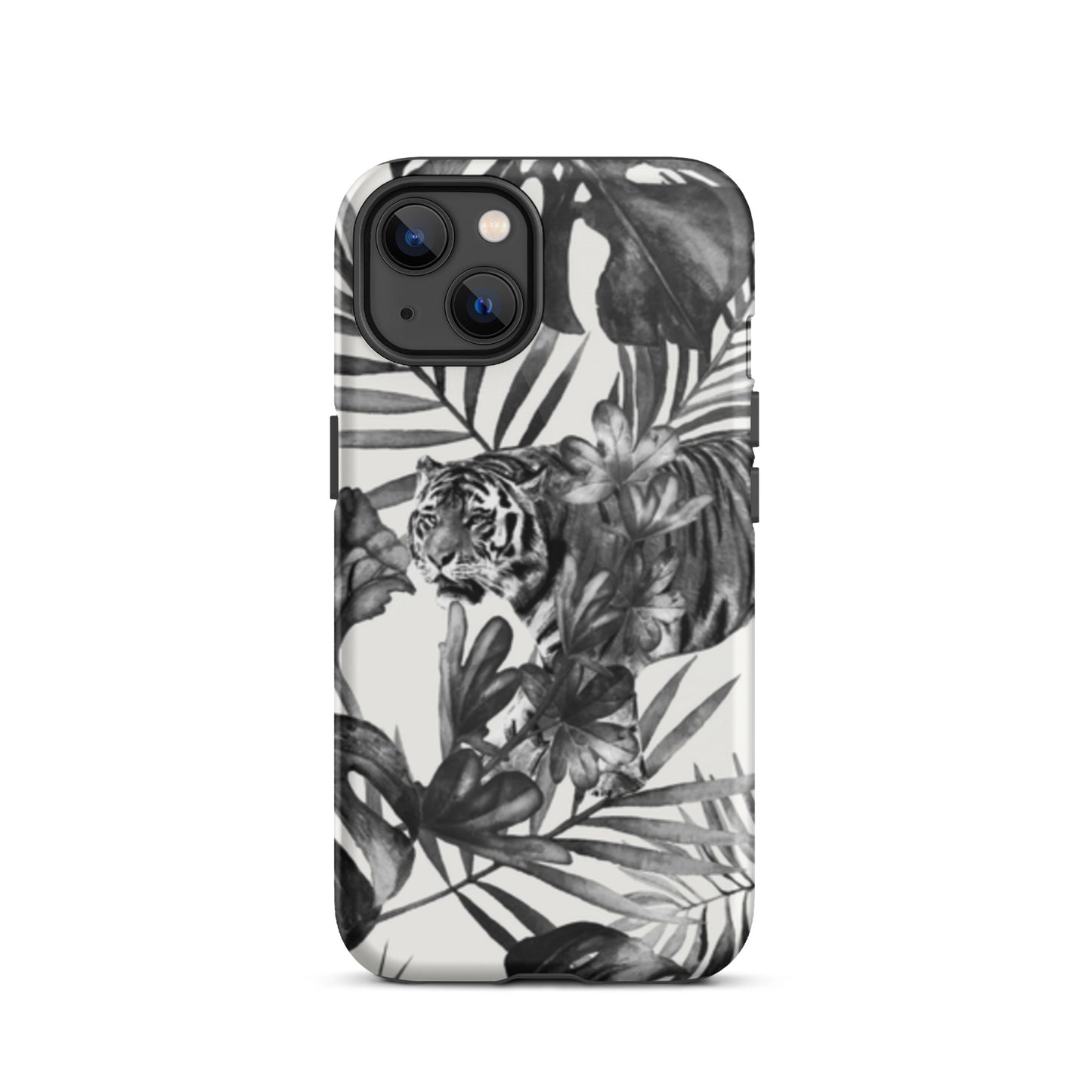 iPhone Dual-Layered Tough Case With Raised Bezel - King Of The Jungle