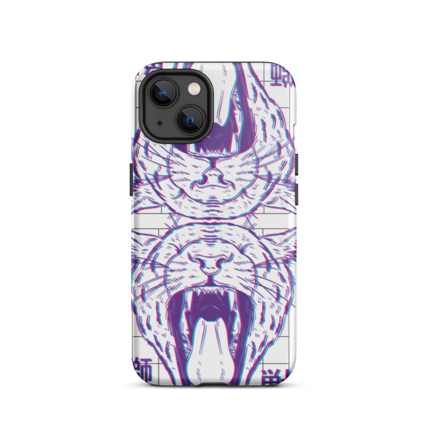 iPhone Dual-Layered Tough Case With Raised Bezel - Glitch