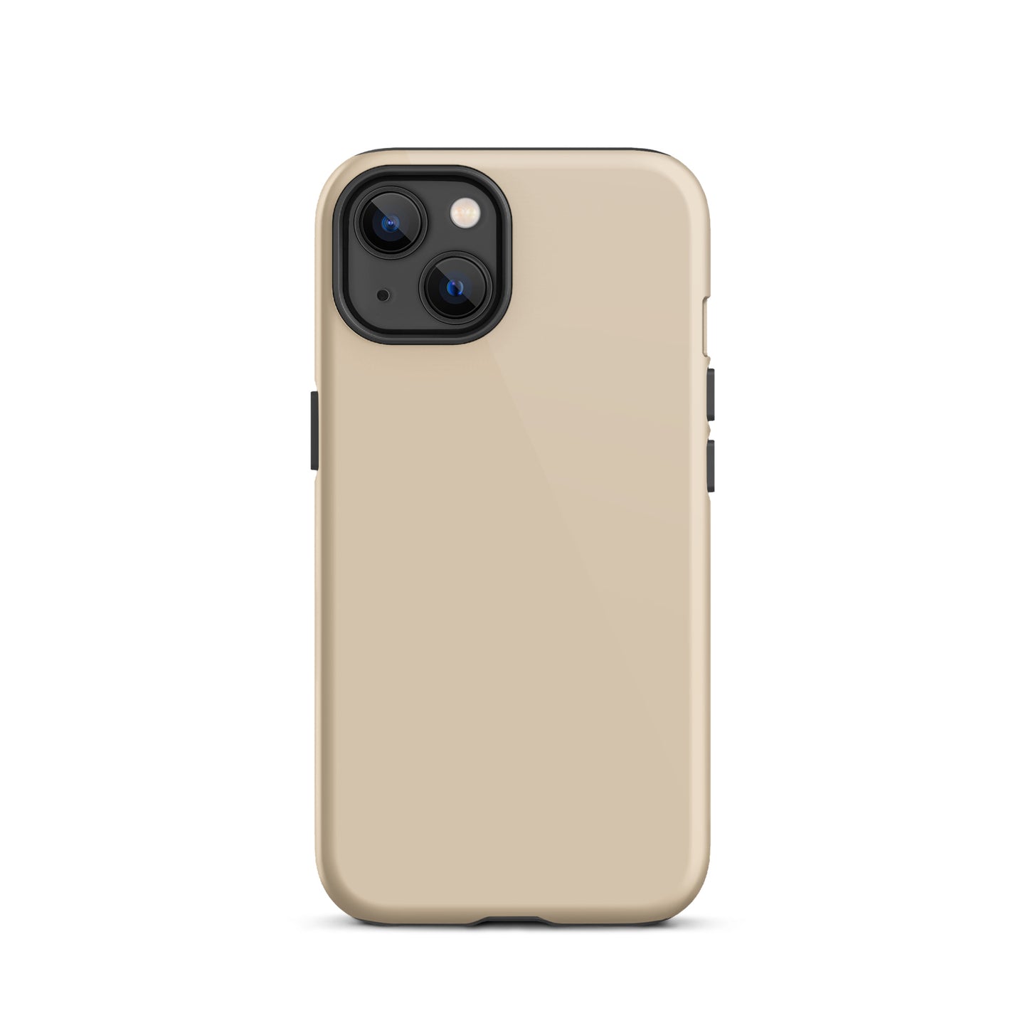 iPhone Dual-Layered Tough Case With Raised Bezel - Light Beige