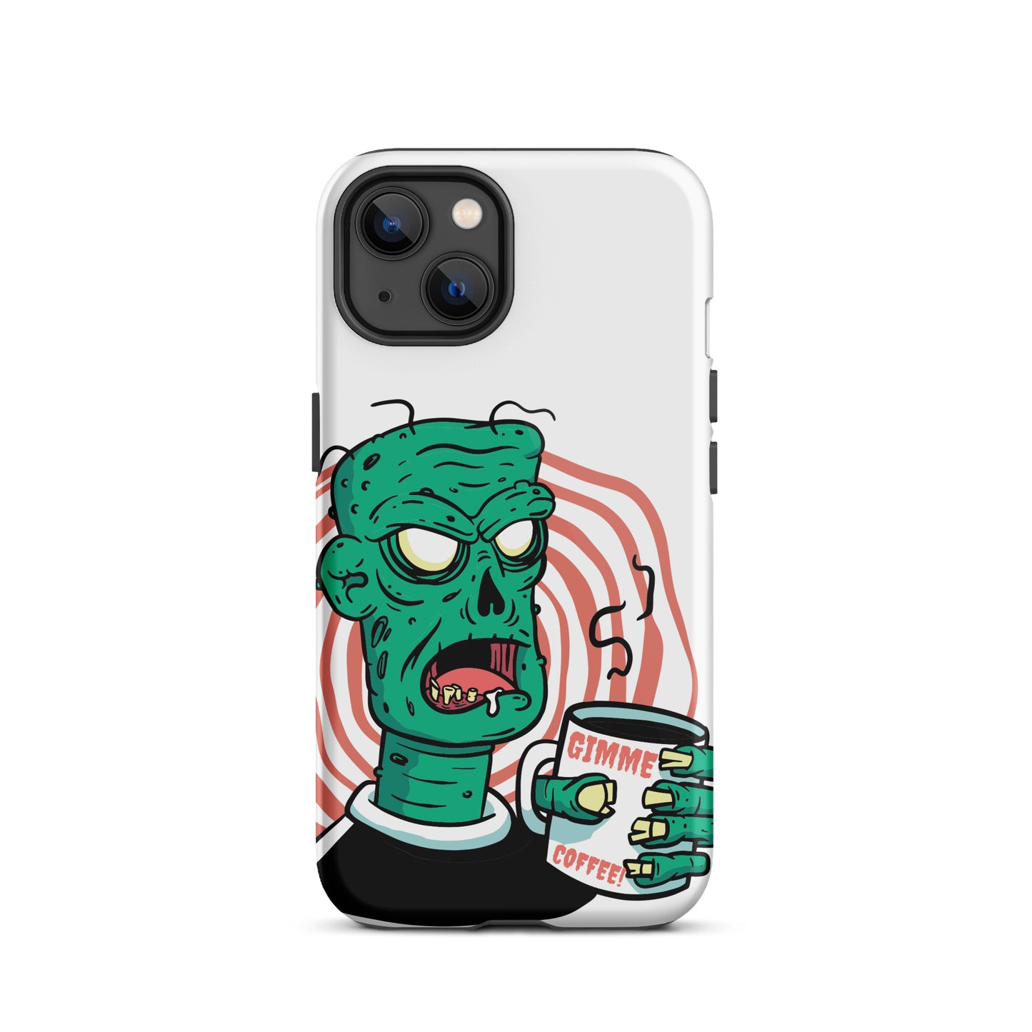 Get the best protection for your iPhone with this stylish protective case featuring a Give Me Coffee design. It's made from high-quality materials and is compatible with the iPhone 13 Pro Max, iPhone 13, iPhone 14 Pro Max, iPhone 14 Pro, and iPhone 11. It also has MagSafe compatibility and is one of the best-looking and most protective cases on the market.