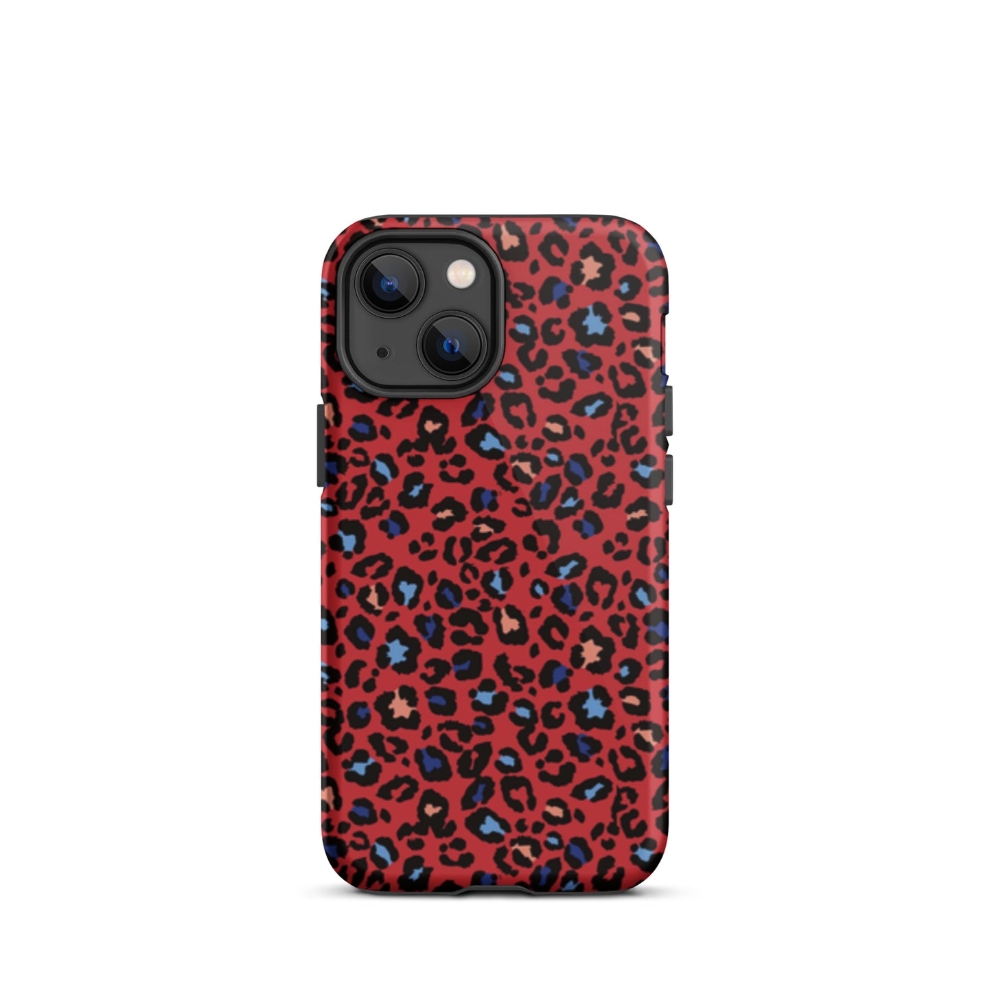 iPhone Dual-Layered Tough Case With Raised Bezel - Multicoloured Leopard