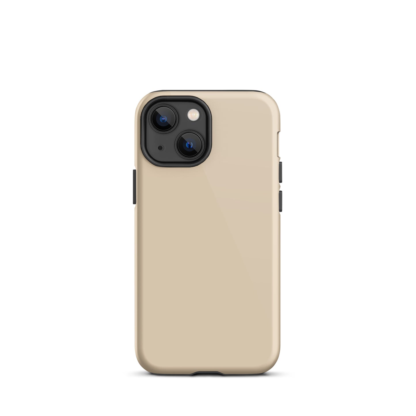 iPhone Dual-Layered Tough Case With Raised Bezel - Light Beige