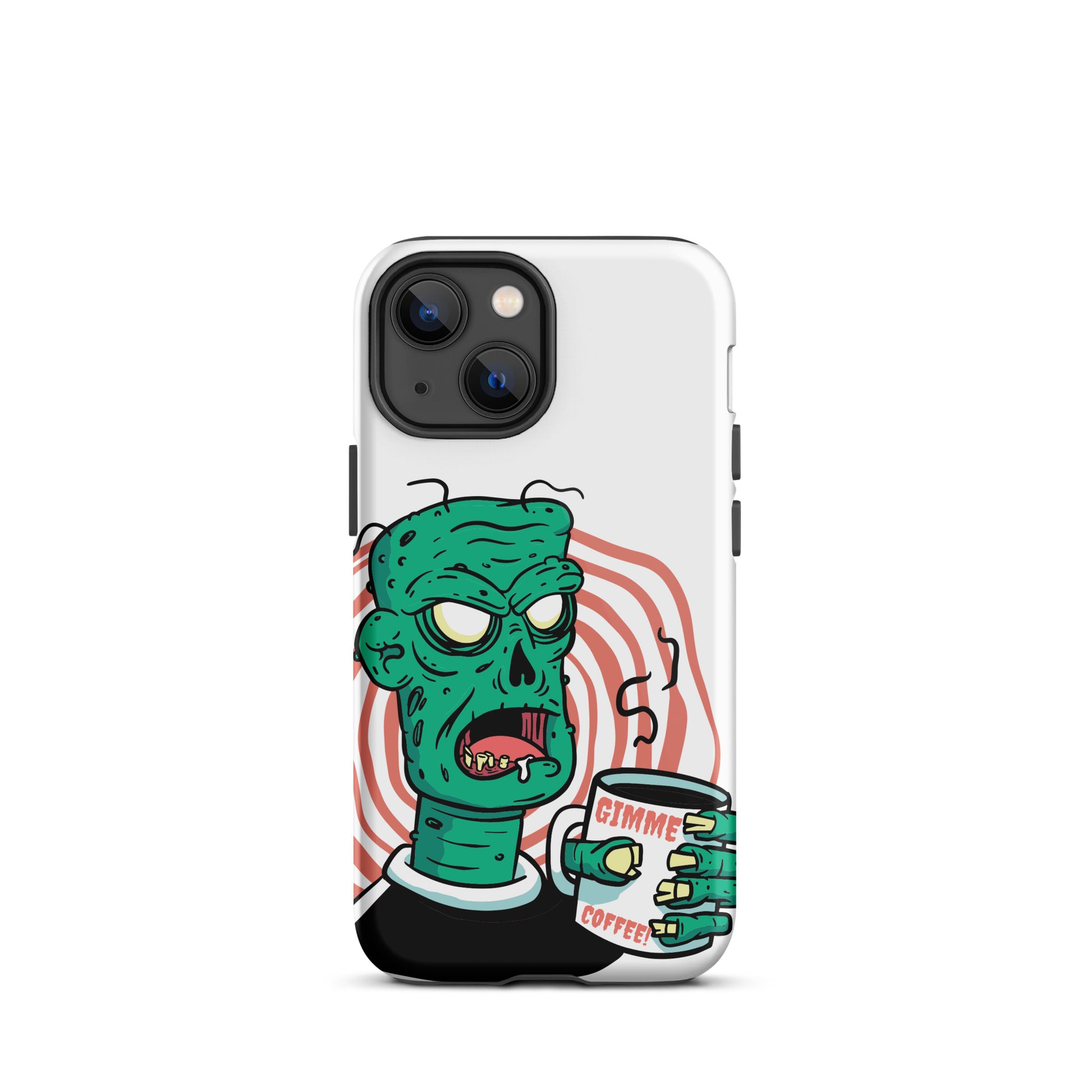 Get the best protection for your iPhone with this stylish protective case featuring a Give Me Coffee design. It's made from high-quality materials and is compatible with the iPhone 13 Pro Max, iPhone 13, iPhone 14 Pro Max, iPhone 14 Pro, and iPhone 11. It also has MagSafe compatibility and is one of the best-looking and most protective cases on the market.