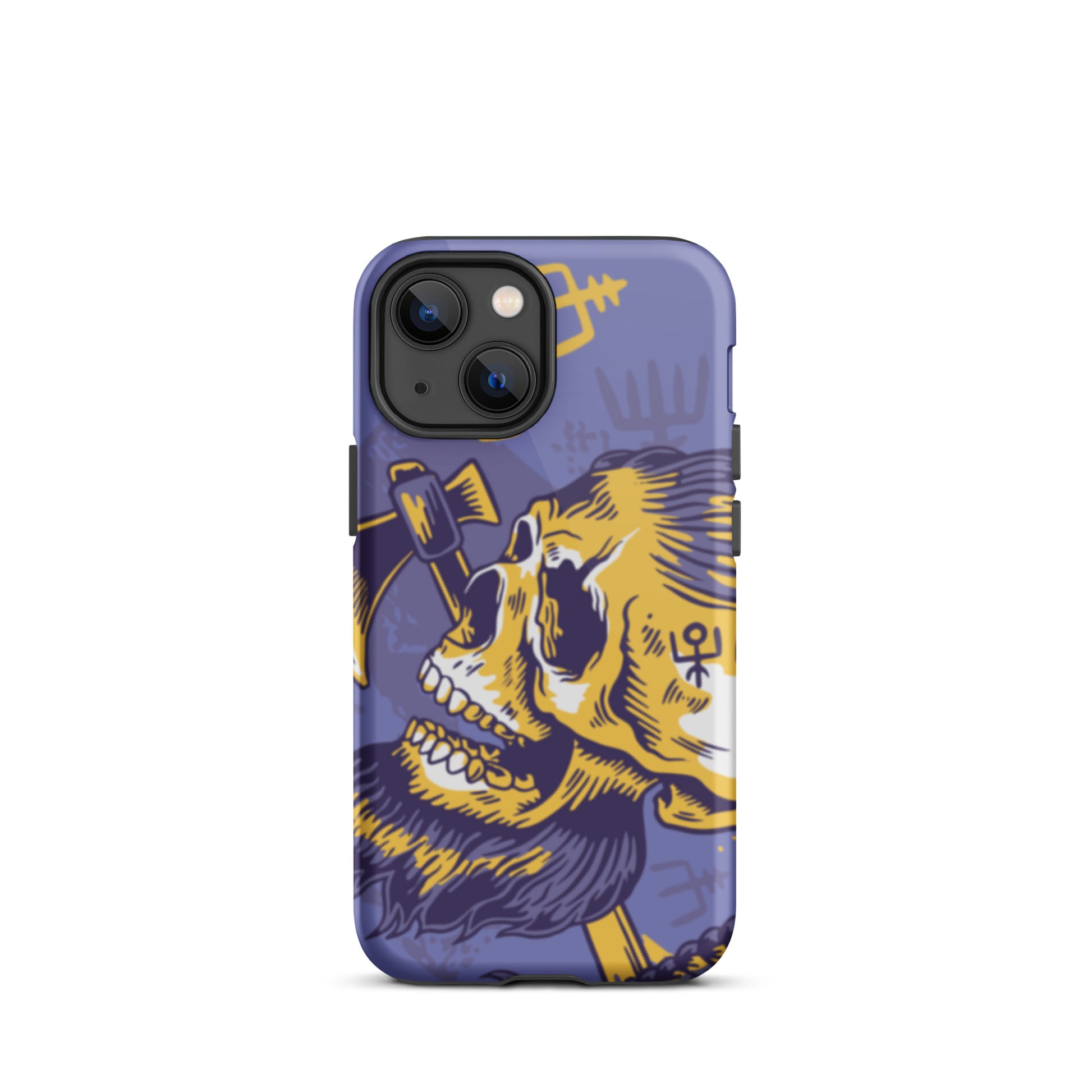 A Norse Viking-inspired protective iPhone case with MagSafe, perfect for those looking for the best protective iPhone cases UK, Compatible with iPhone 11, 12, 13, and 14 Pro Max and Pro. Durable, thin, and sleek design offers excellent protection and a stylish look.