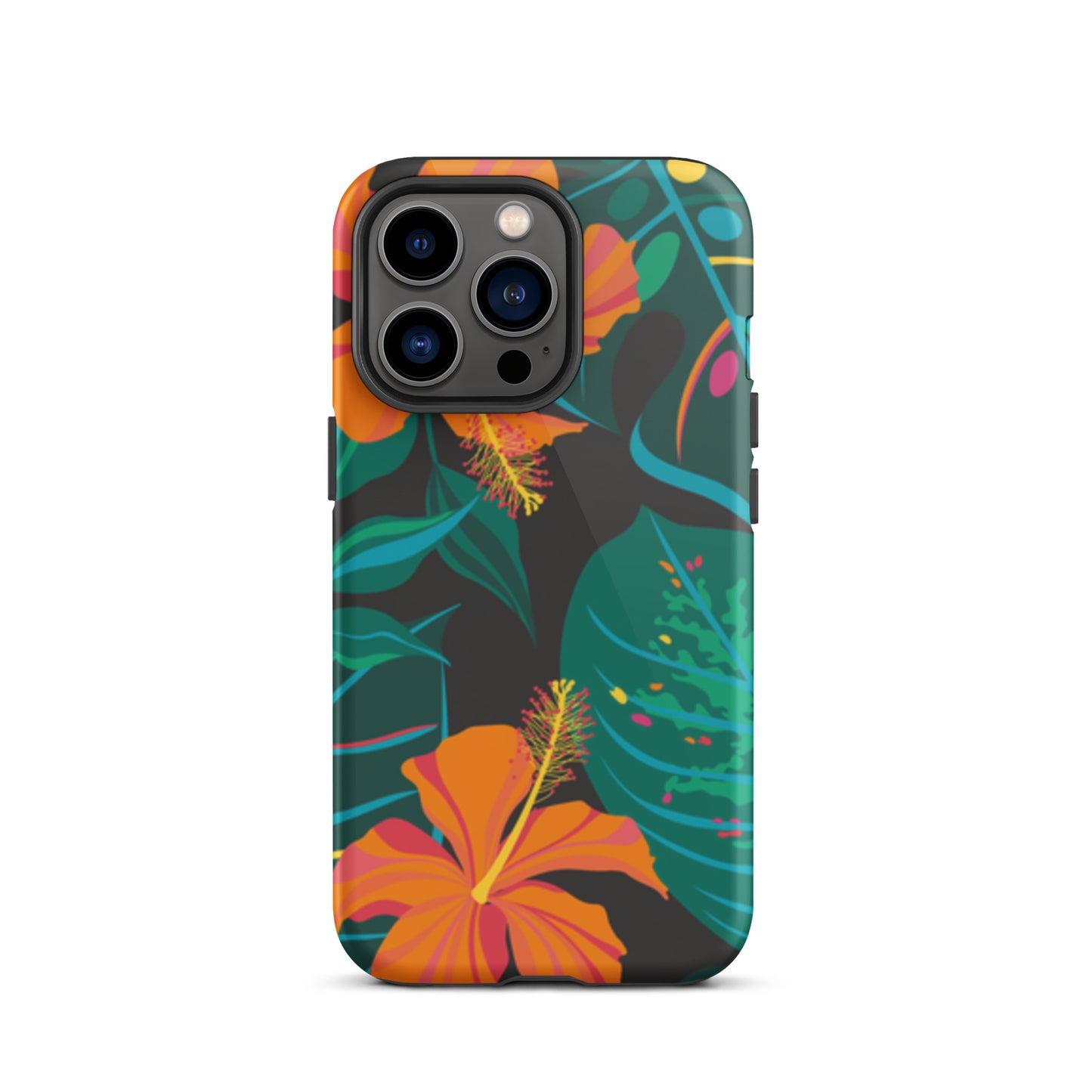 iPhone Dual-Layered Tough Case With Raised Bezel - Tropical