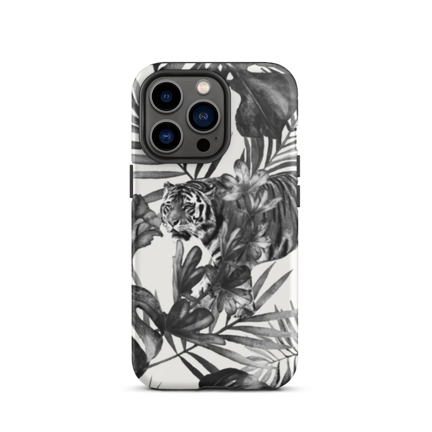 iPhone Dual-Layered Tough Case With Raised Bezel - King Of The Jungle