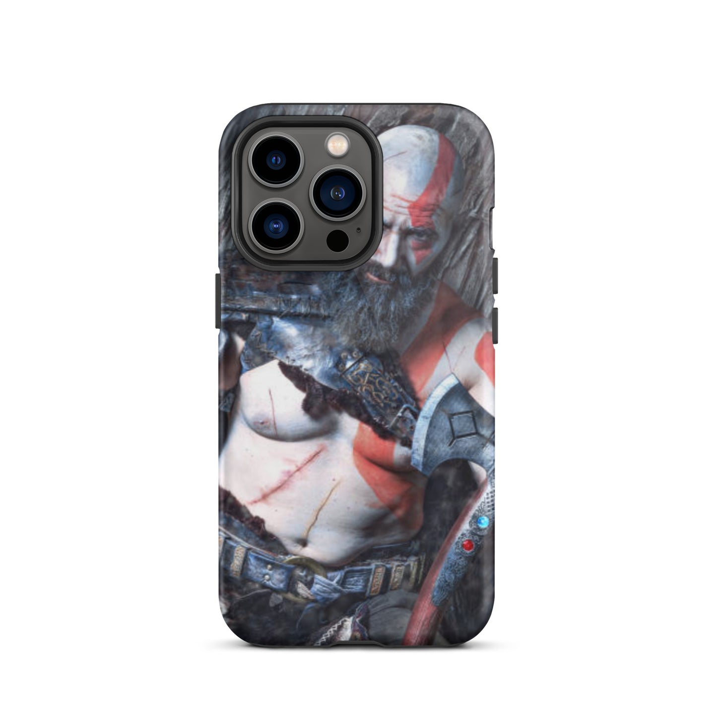 iPhone Dual-Layered Tough Case With Raised Bezel - God Of War