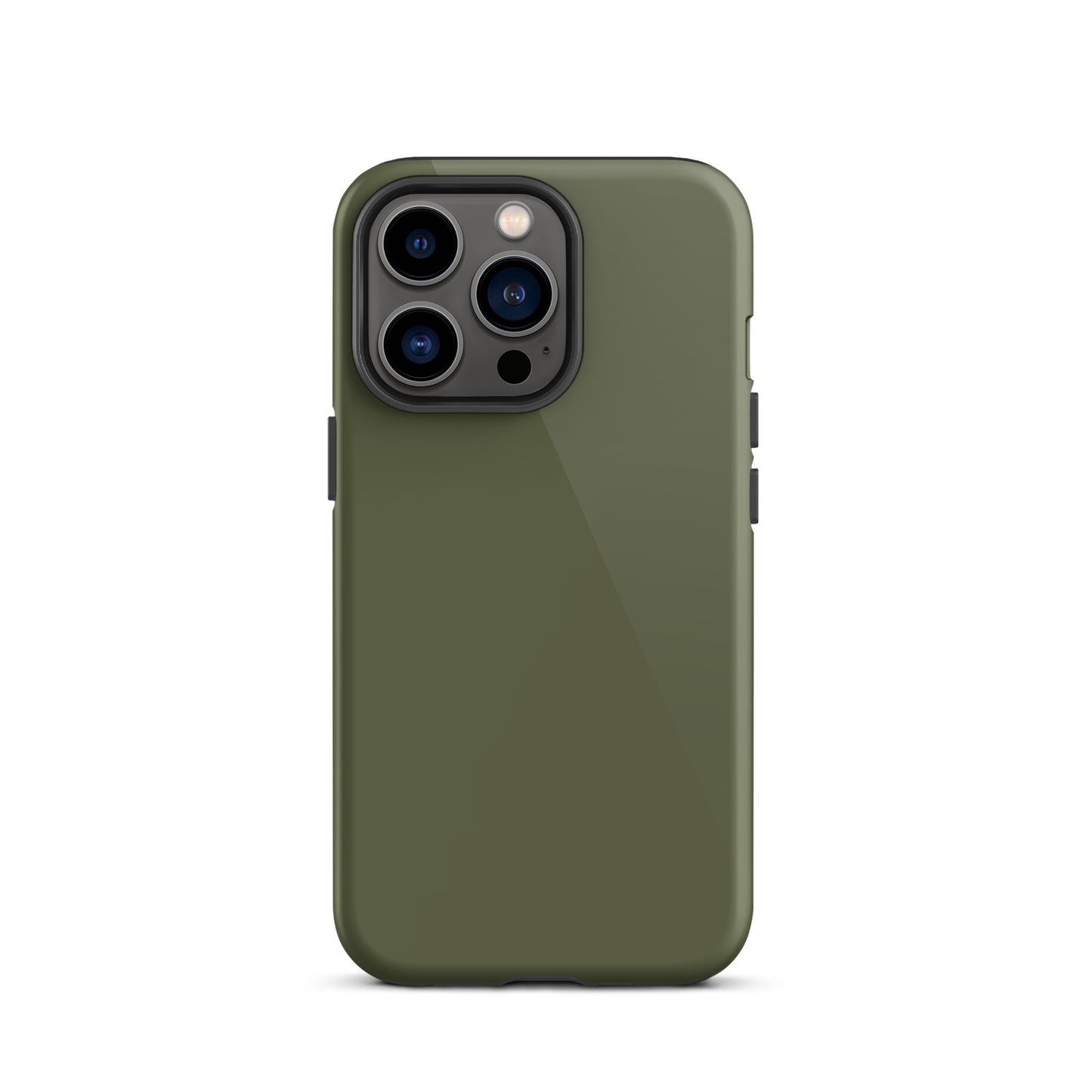 iPhone Dual-Layered Tough Case With Raised Bezel - Khaki Green