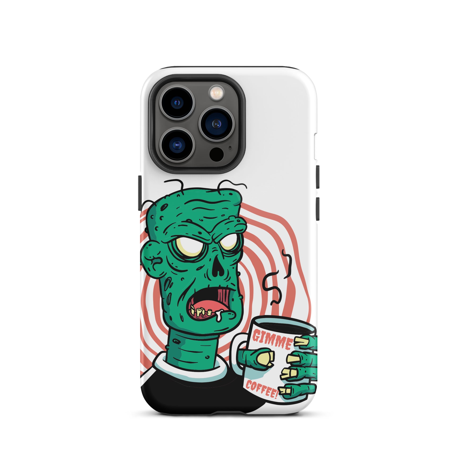 Get the best protection for your iPhone with this stylish protective case featuring a Give Me Coffee design. It's made from high-quality materials and is compatible with the iPhone 13 Pro Max, iPhone 13, iPhone 14 Pro Max, iPhone 14 Pro, and iPhone 11. It also has MagSafe compatibility and is one of the best-looking and most protective cases on the market.