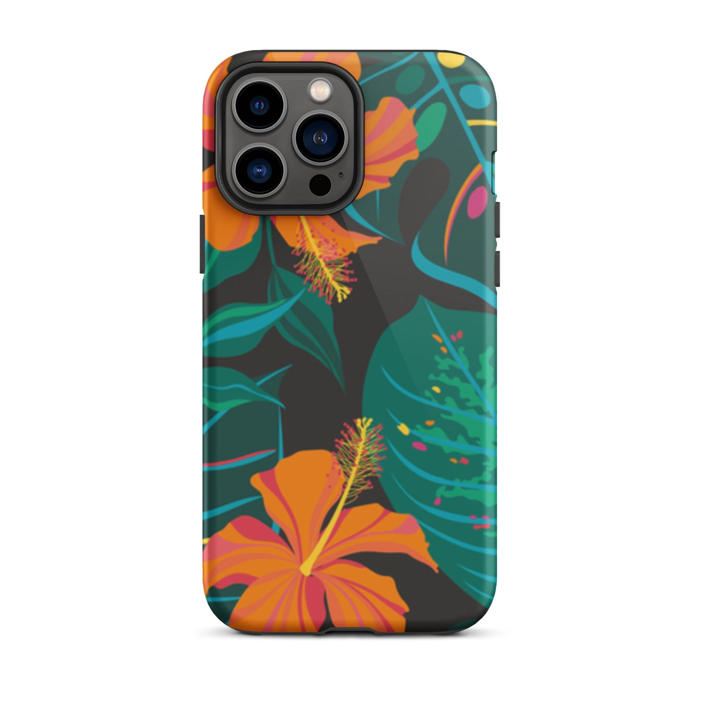 iPhone Dual-Layered Tough Case With Raised Bezel - Tropical