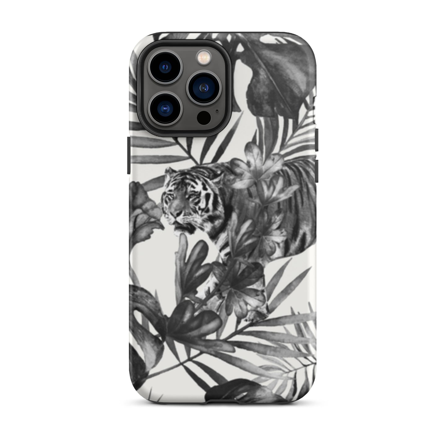 iPhone Dual-Layered Tough Case With Raised Bezel - King Of The Jungle