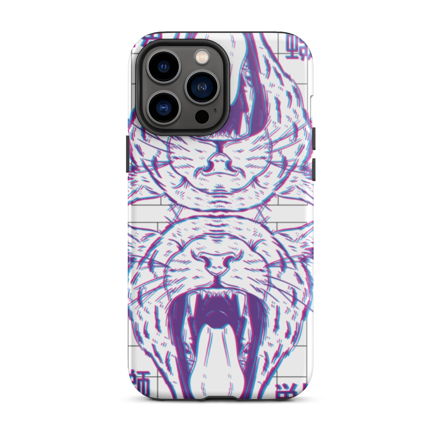 iPhone Dual-Layered Tough Case With Raised Bezel - Glitch