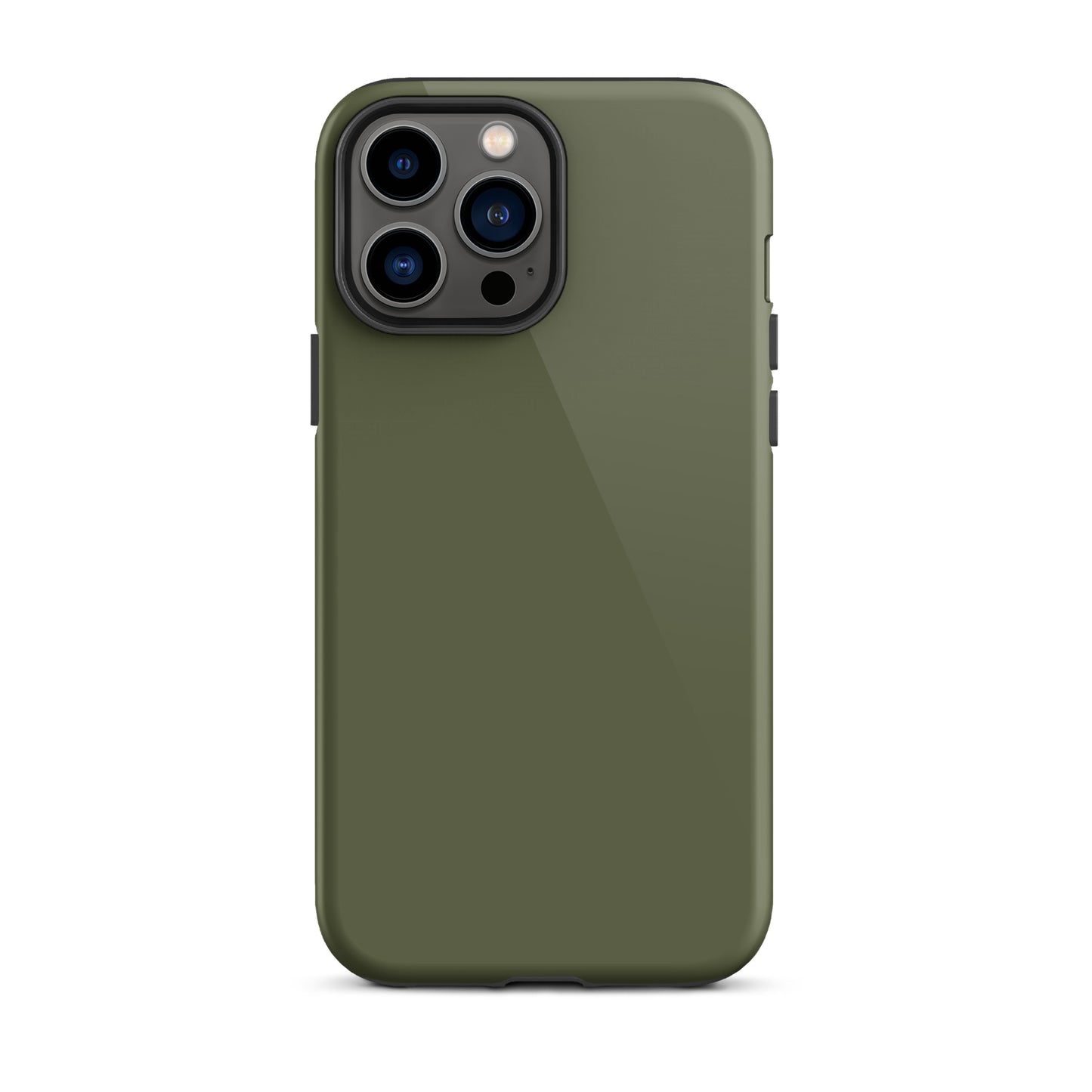 iPhone Dual-Layered Tough Case With Raised Bezel - Khaki Green