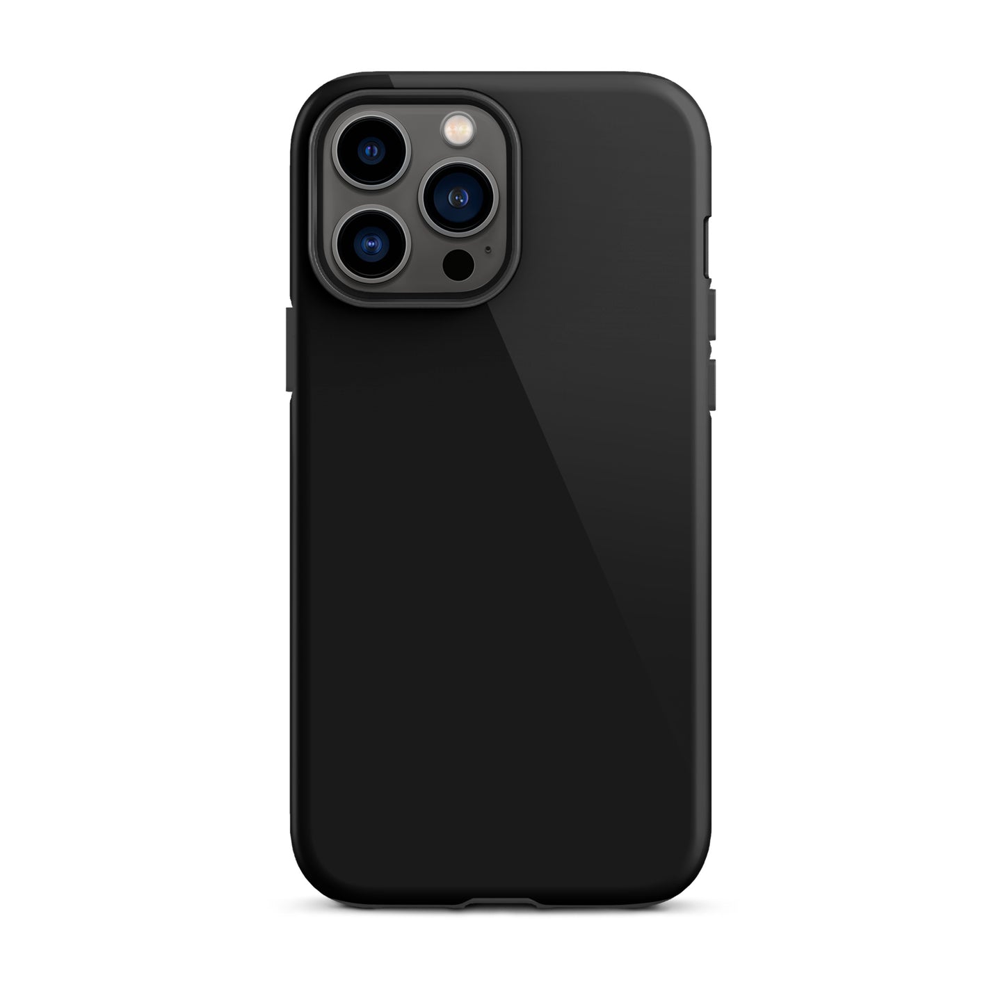 Solid Black iPhone 13 Pro Max Tough Case, Magsafe Charging, Dual-Layered with TPU Outer Hard Shell And Inner Rubber Sleeve. Best Protective iPhone Case In The UK.